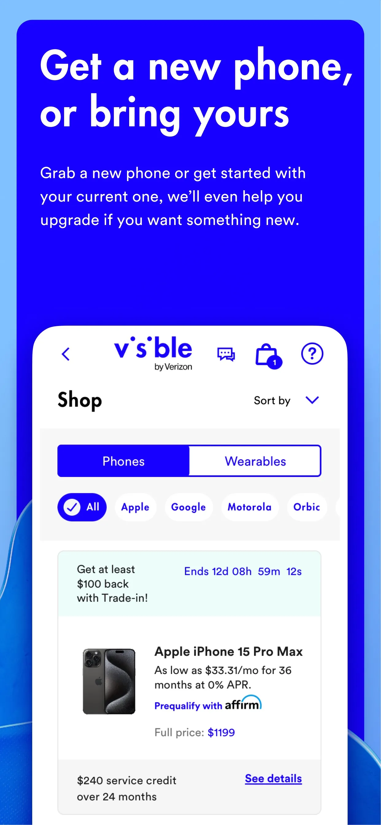 Visible mobile iphone screenshot 2