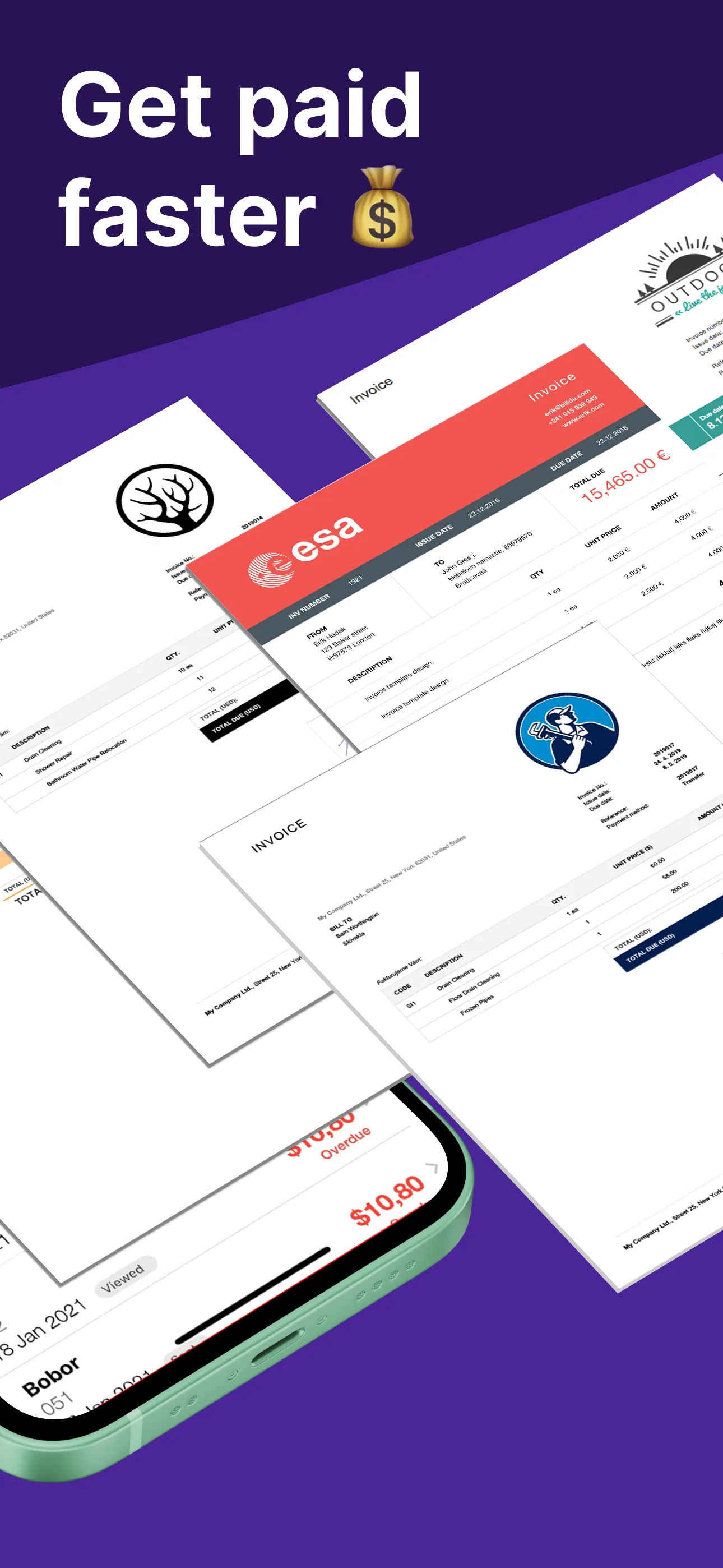 Easy Invoice Maker App iphone screenshot 2