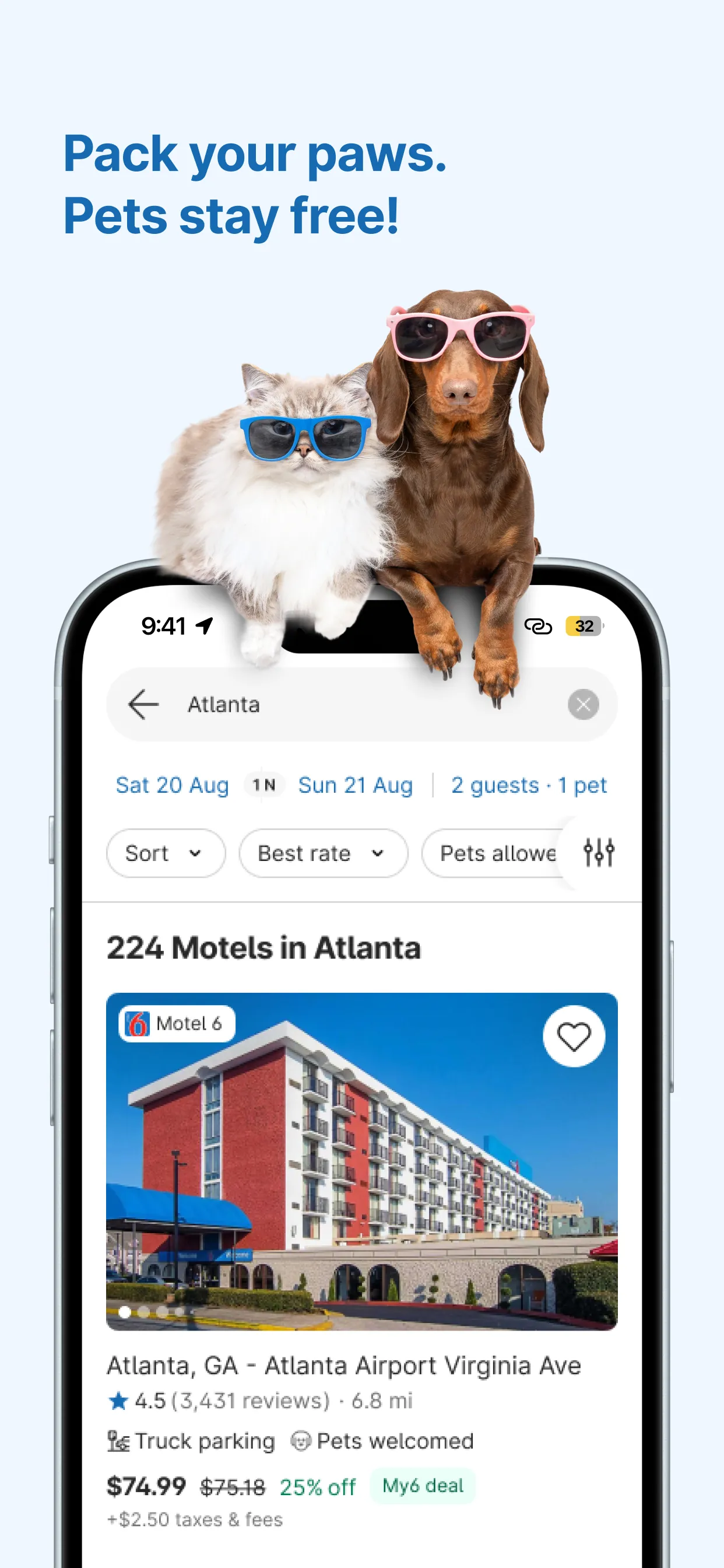 My6 - Book & Save on Motel6 iphone screenshot 2