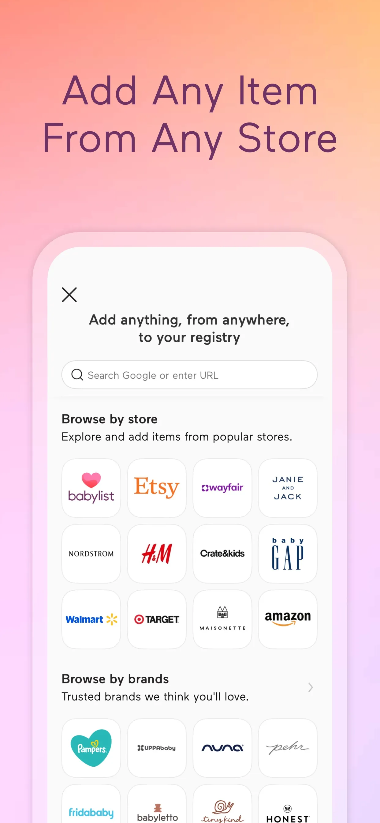 Babylist Baby Registry iphone screenshot 1
