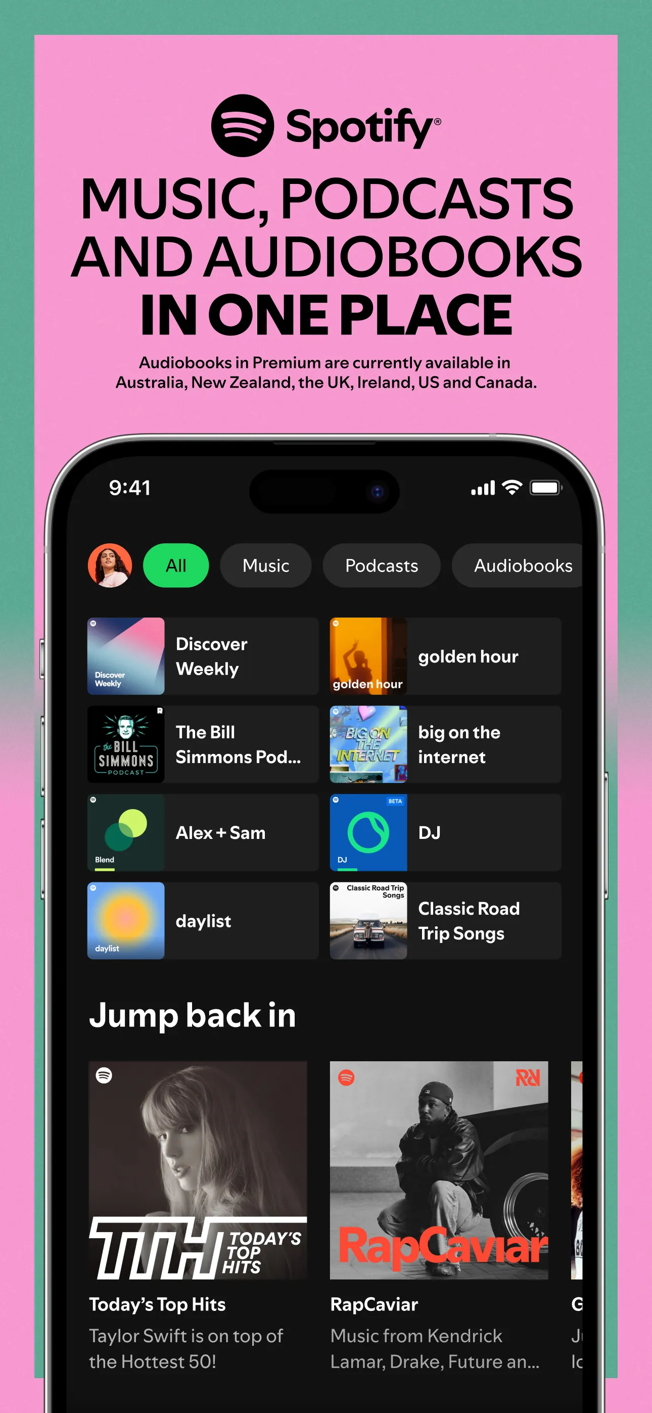Spotify: Music and Podcasts iphone screenshot 1