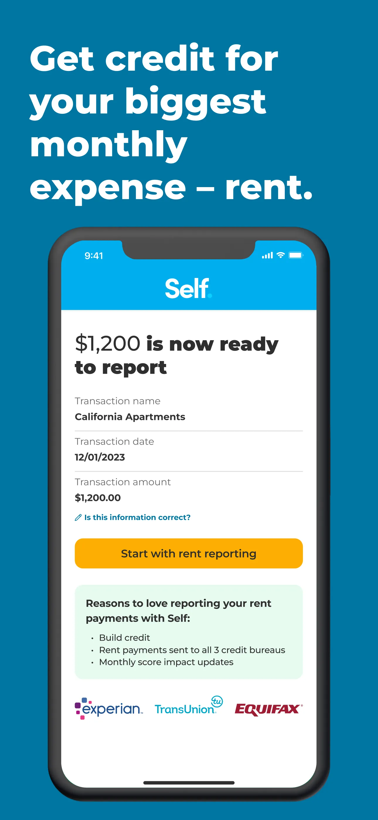 Self - Credit Builder iphone screenshot 4