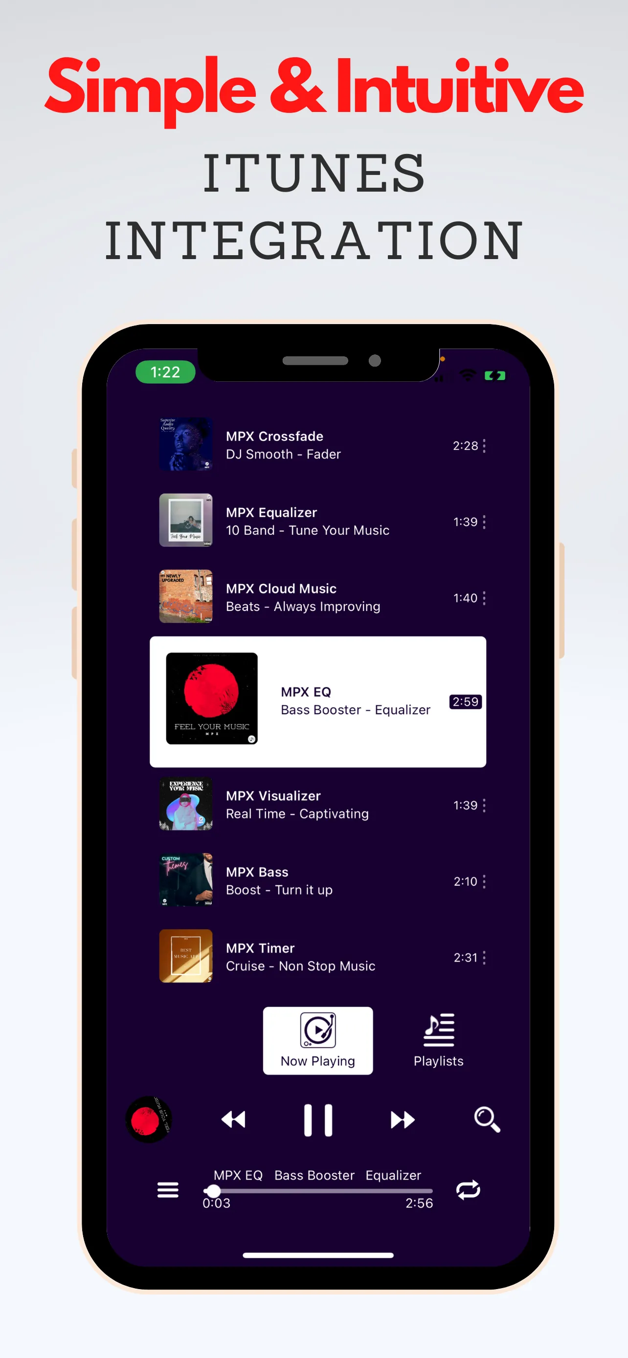 Music Player X : Equalizer iphone screenshot 3