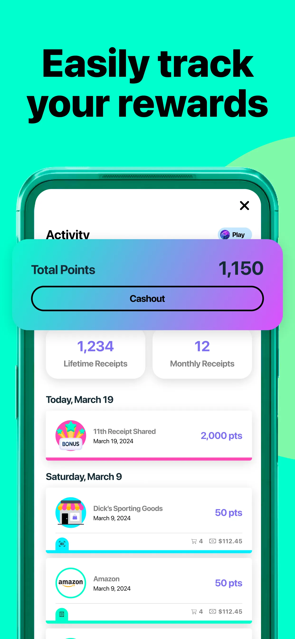 Frisbee: Rewards for Receipts iphone screenshot 5