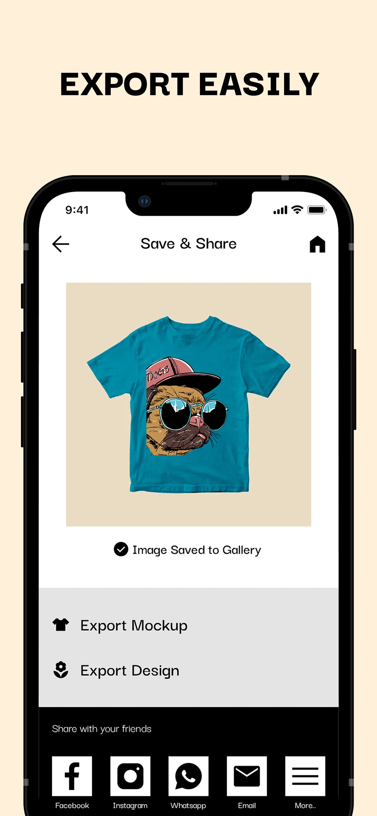 Mockup creator: Shirt designer iphone screenshot 6