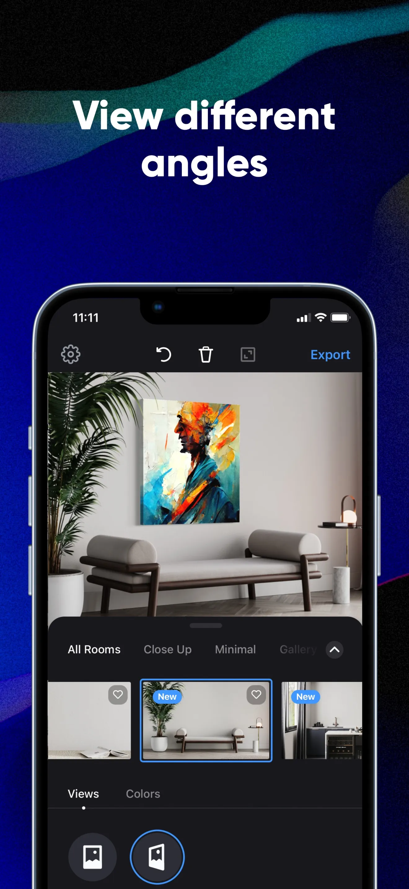 Smartist: Art Preview on Wall iphone screenshot 4
