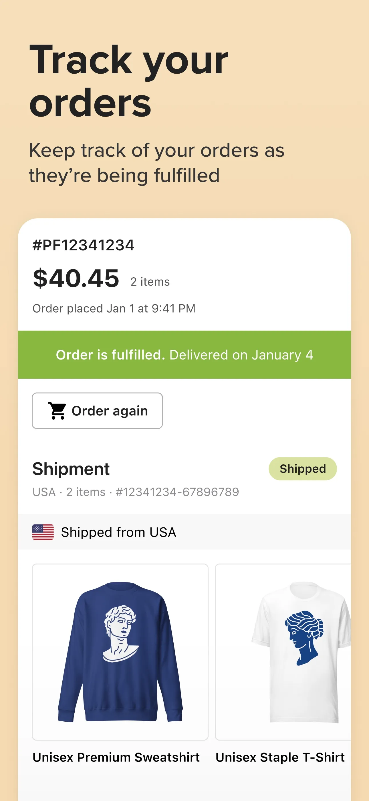 Printful App iphone screenshot 2