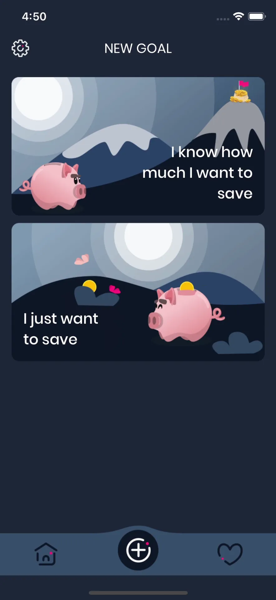 Piggy Goals: Money Saving iphone screenshot 1