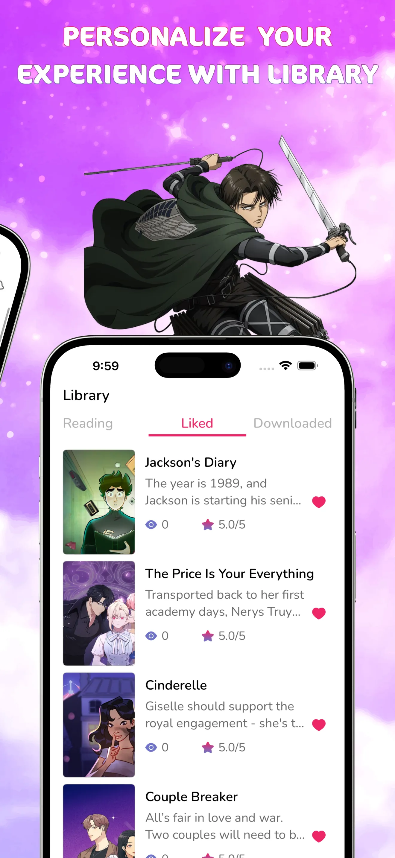 Manga Webtoon: Endless Stories iphone screenshot 3