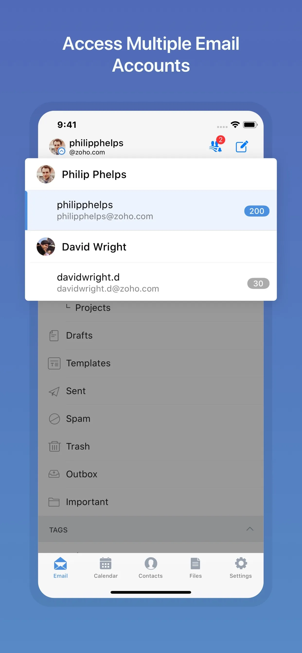 Zoho Mail - Email and Calendar iphone screenshot 5