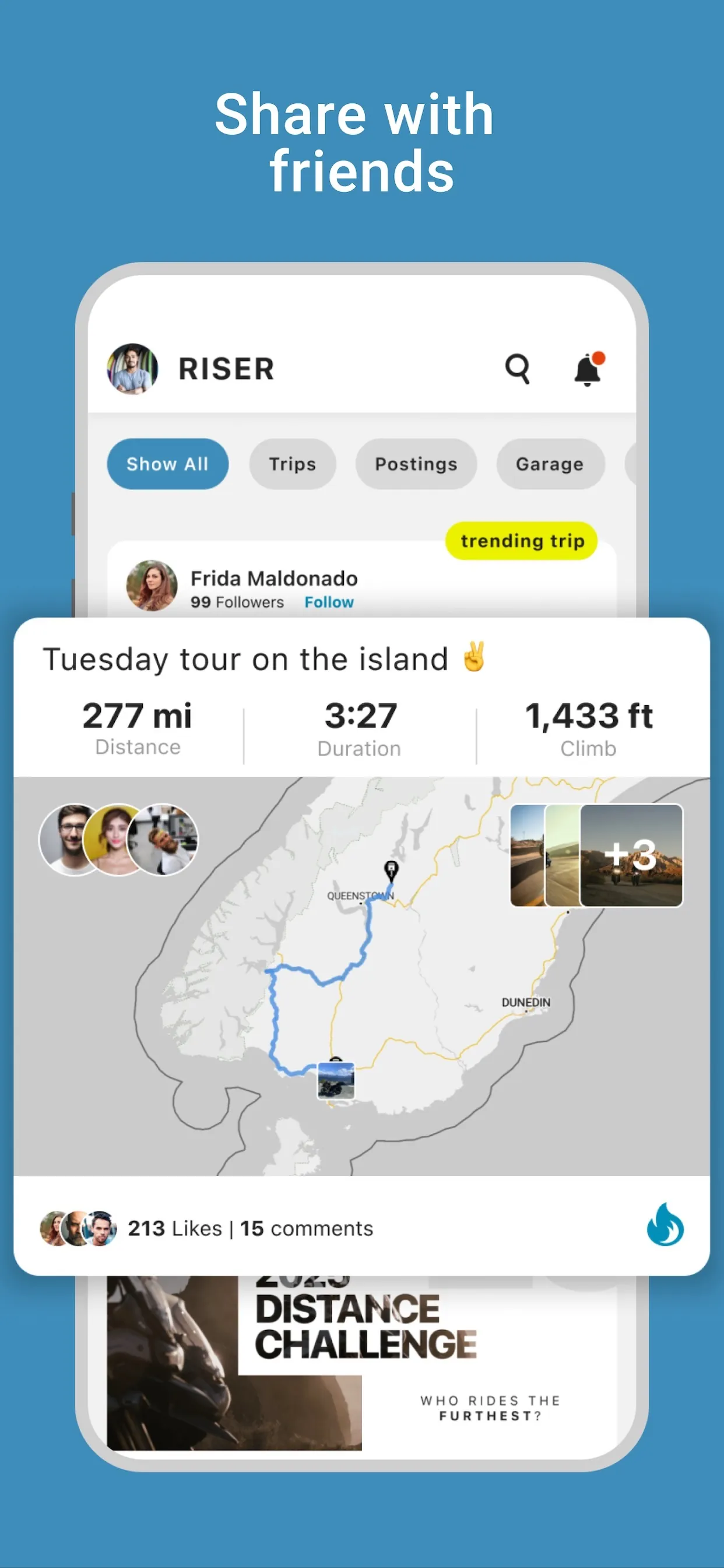 RISER - Motorcycles and Routes iphone screenshot 2