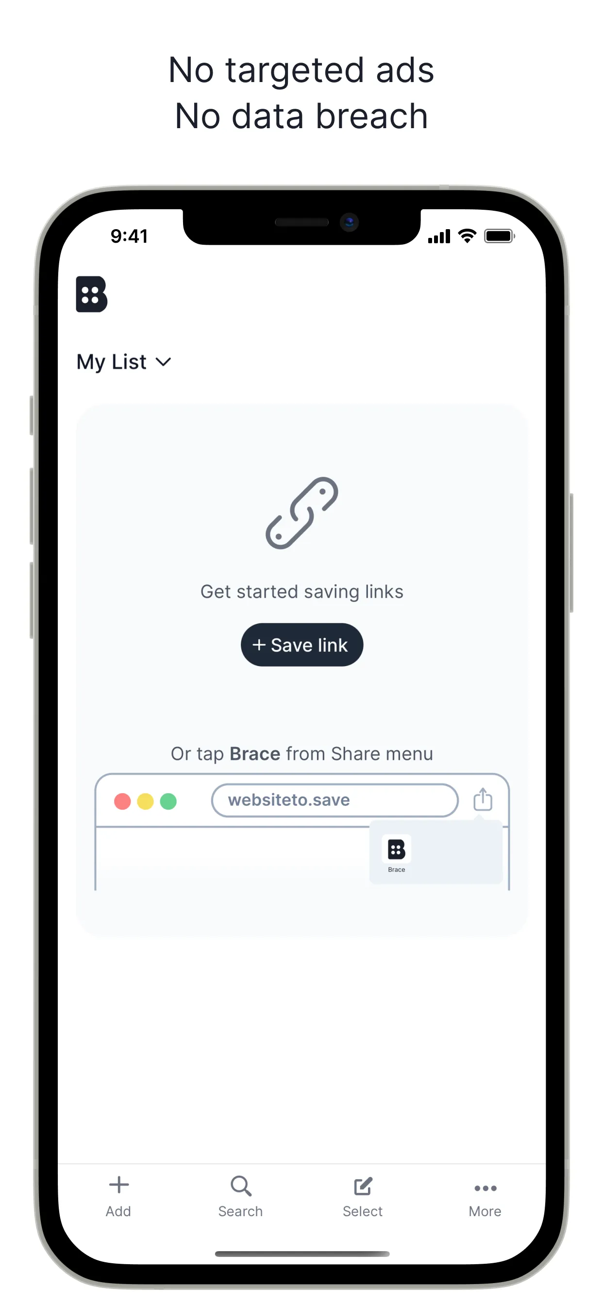 Brace.to - Bookmark Manager iphone screenshot 6