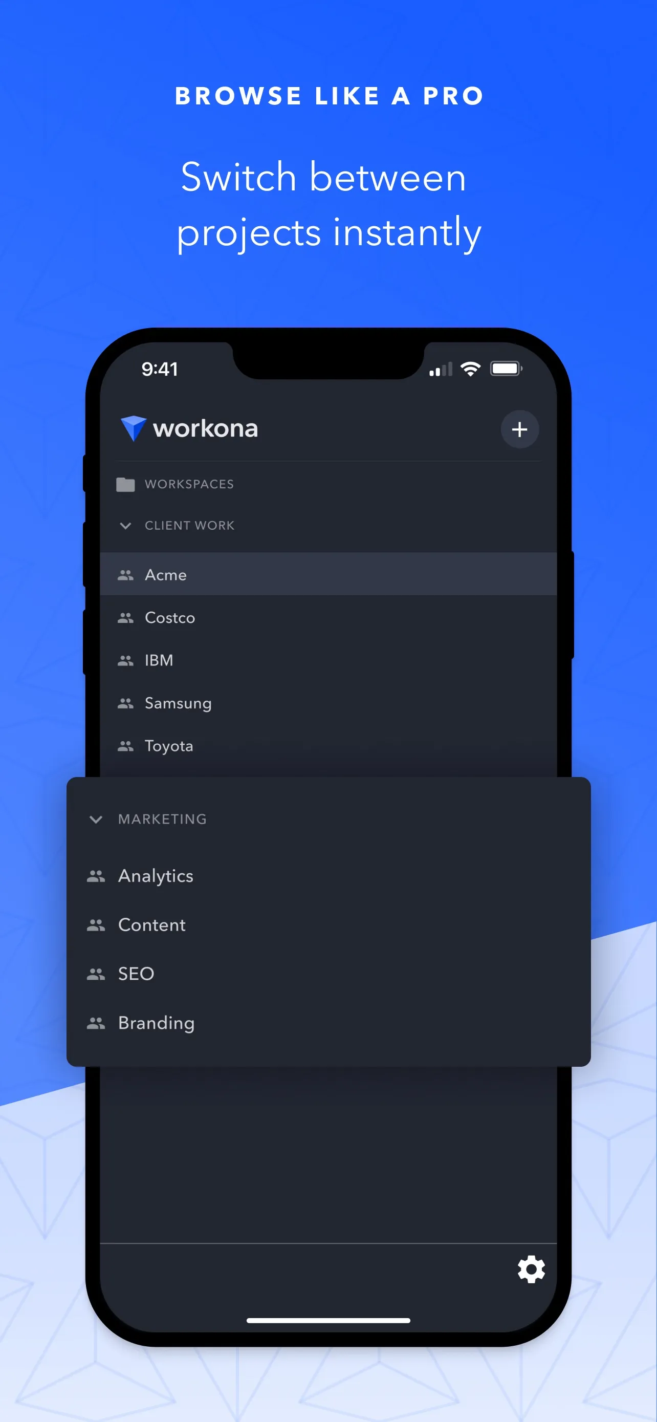 Workona - Project organizer iphone screenshot 2