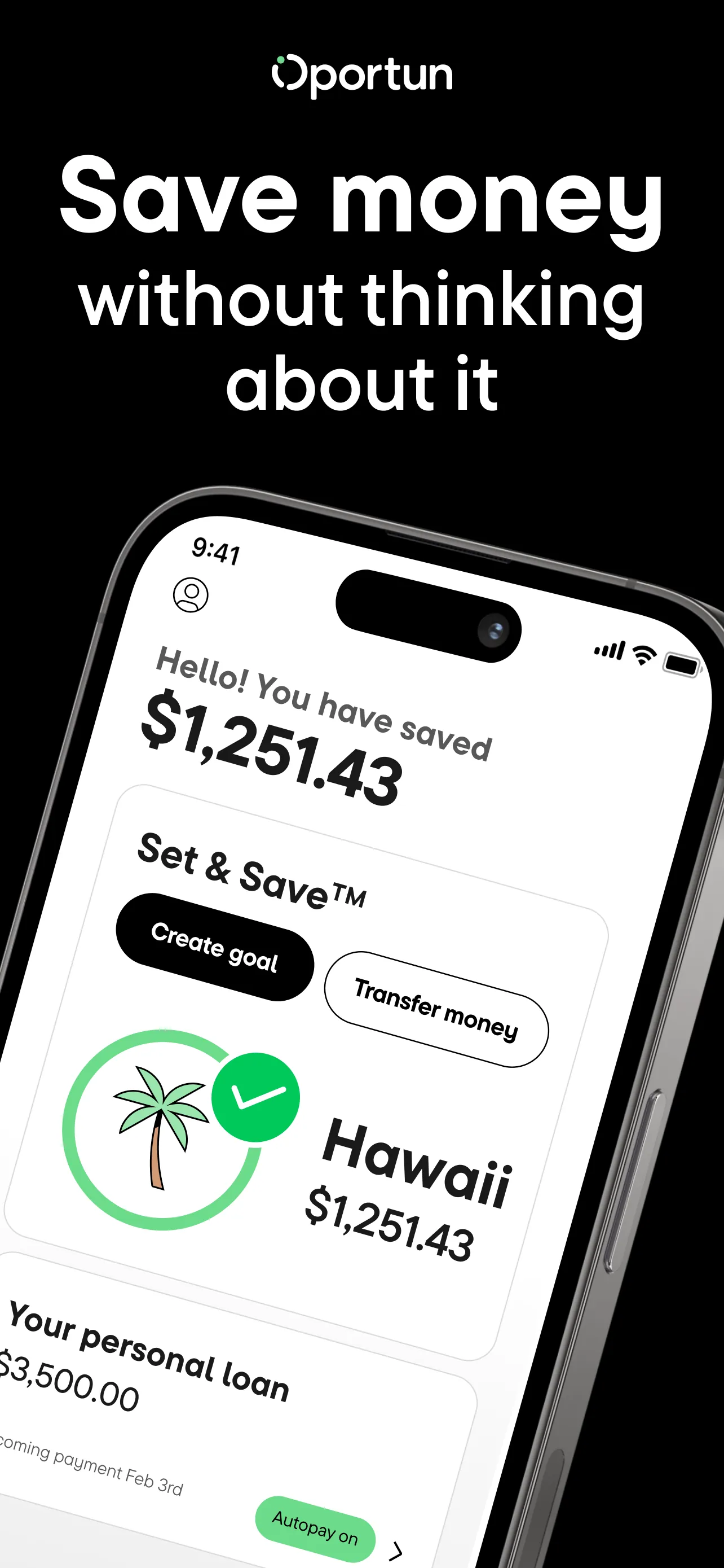 Oportun: Finances made simple iphone screenshot 1