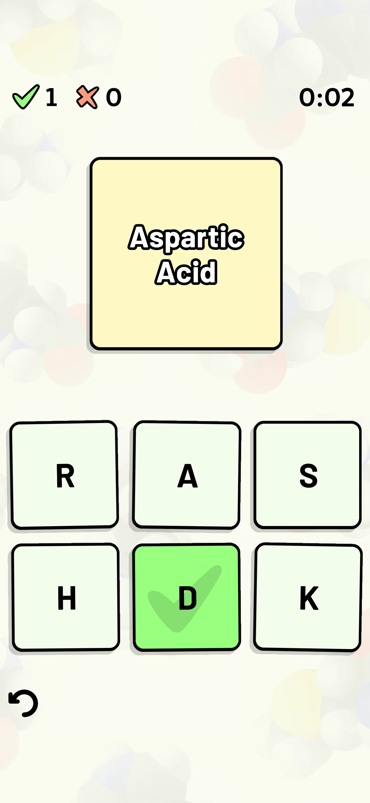 Amino Acid Quiz iphone screenshot 4