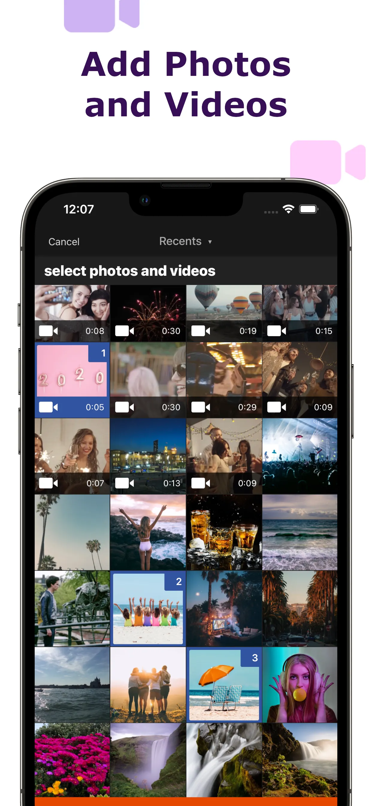 Add Photos and Music to Video iphone screenshot 4