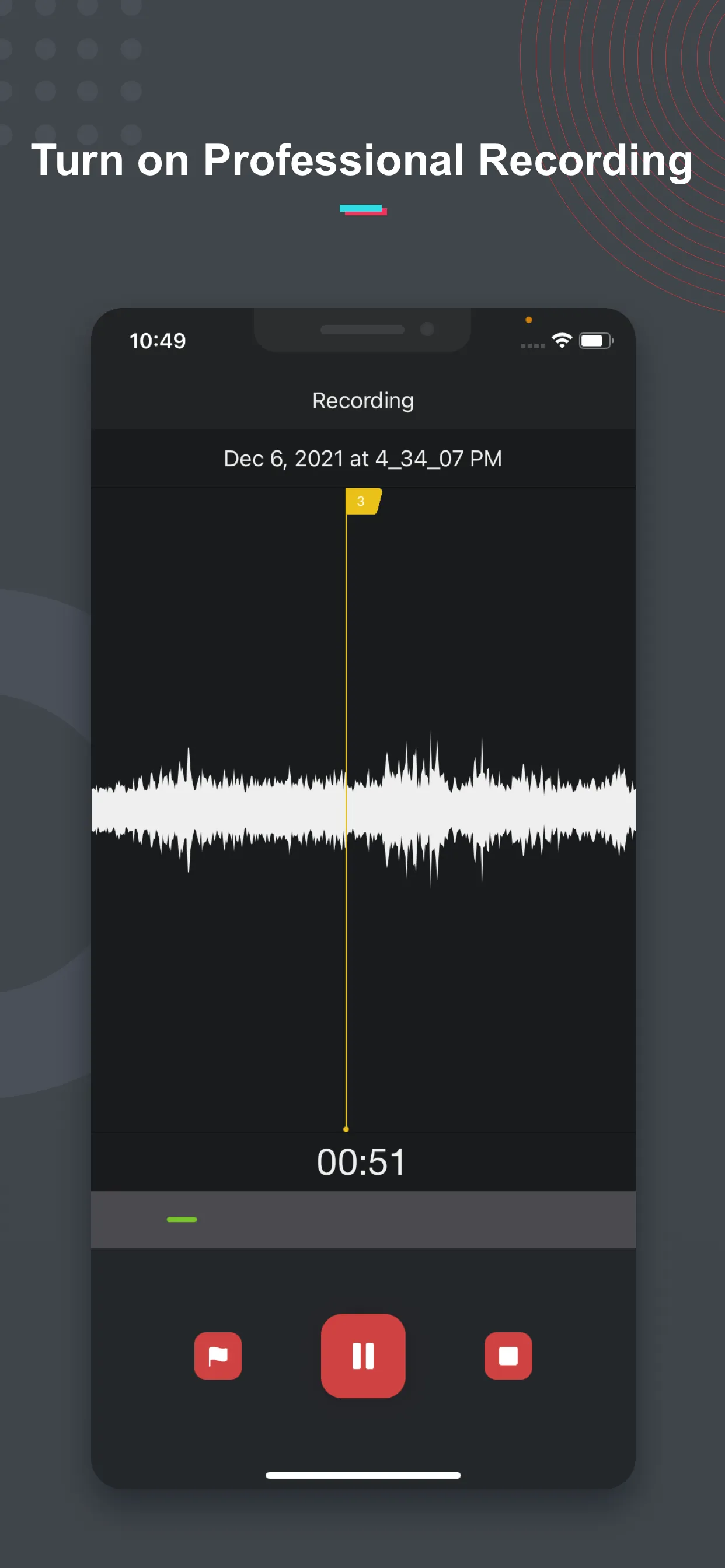 Voice Recorder & Notes Pro iphone screenshot 1
