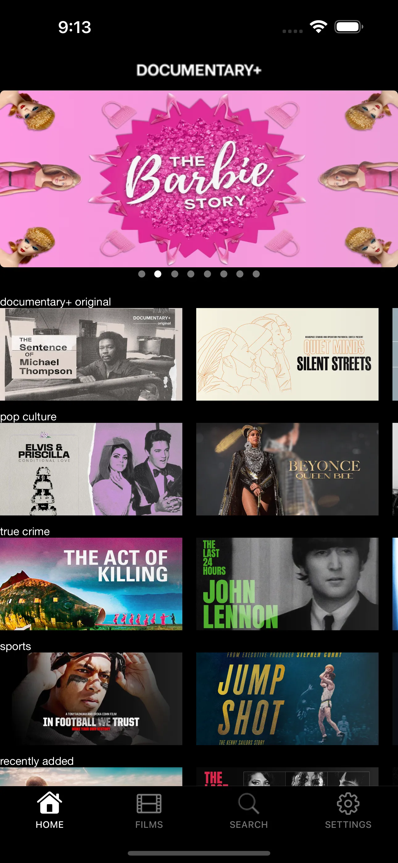 DOCUMENTARY+ | Streaming App iphone screenshot 2