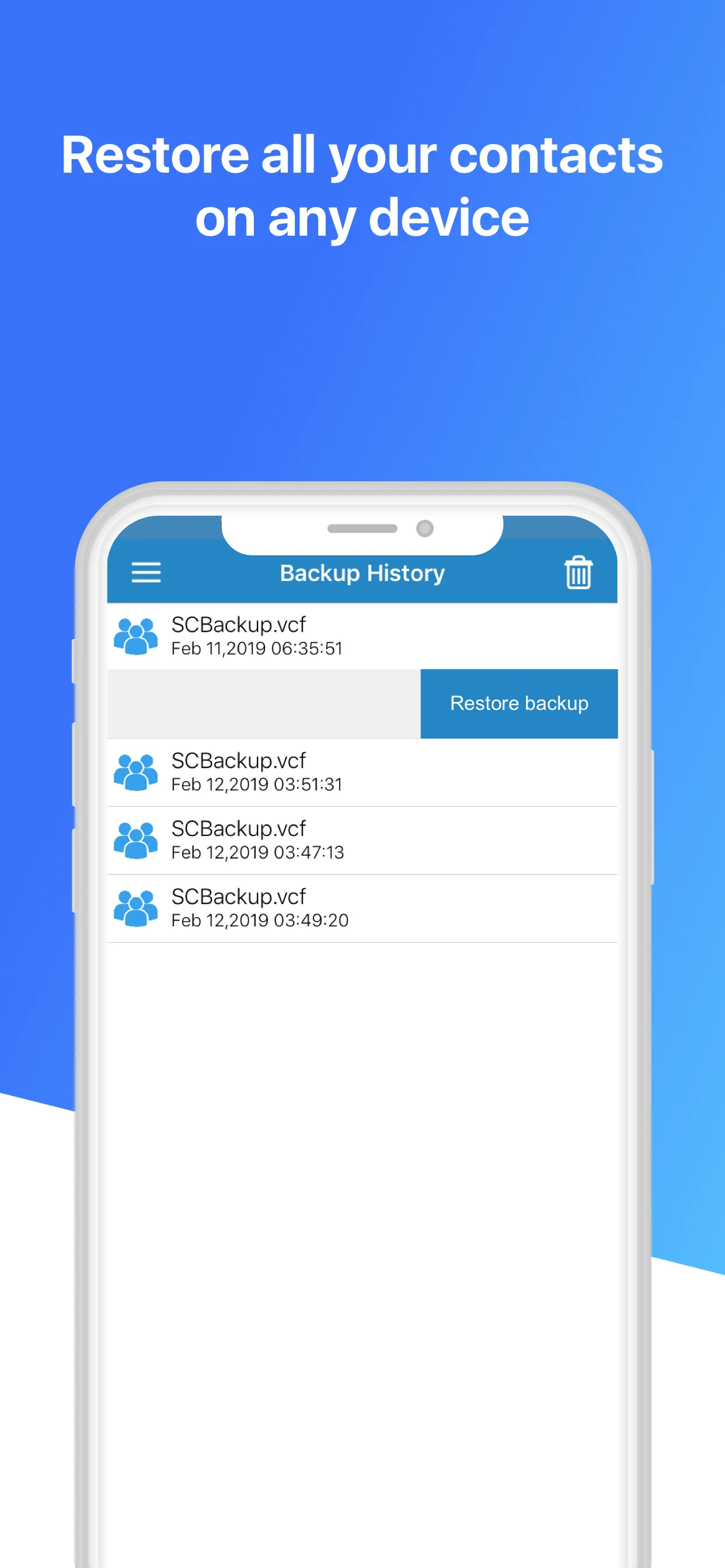Contacts Backup Pro & Restore iphone screenshot 5