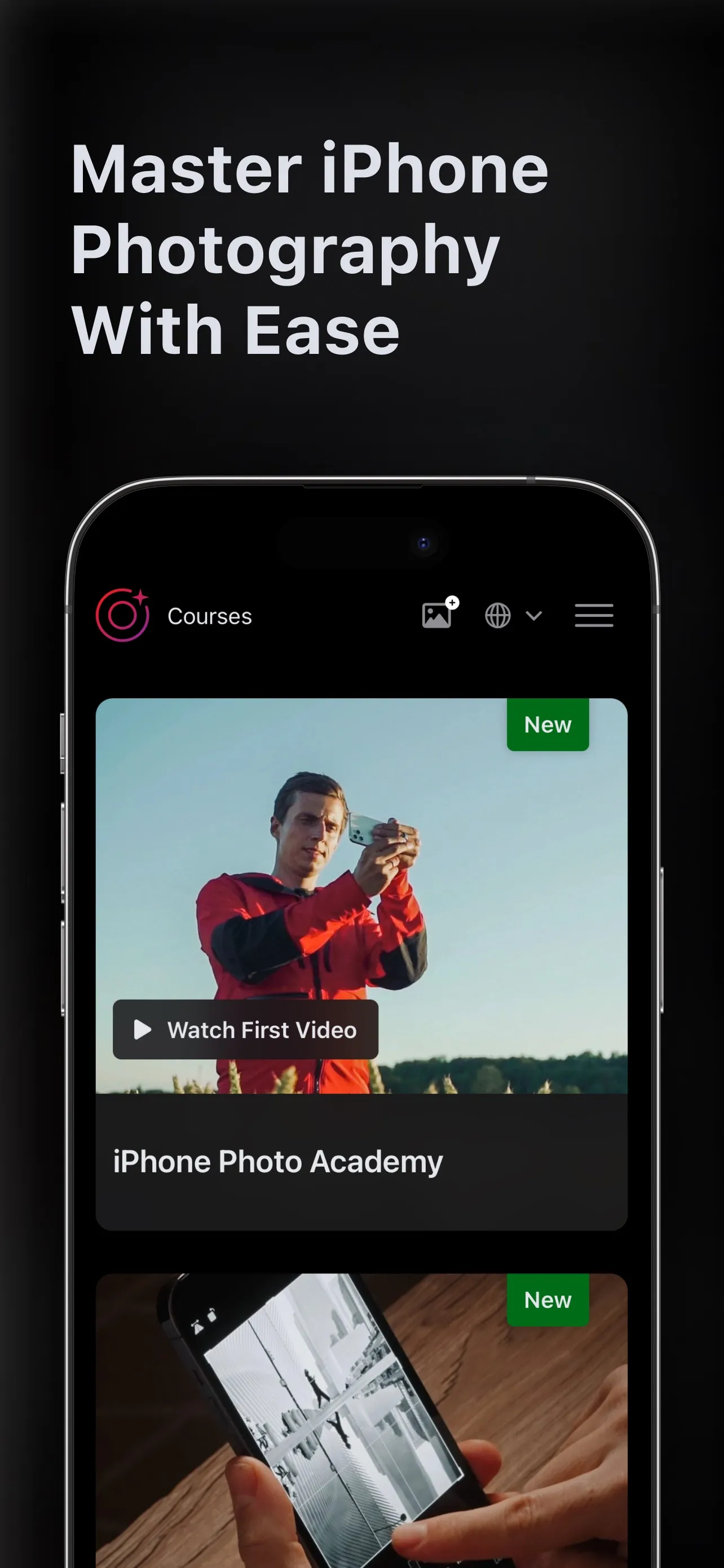 CamGuru - Photography Courses iphone screenshot 1