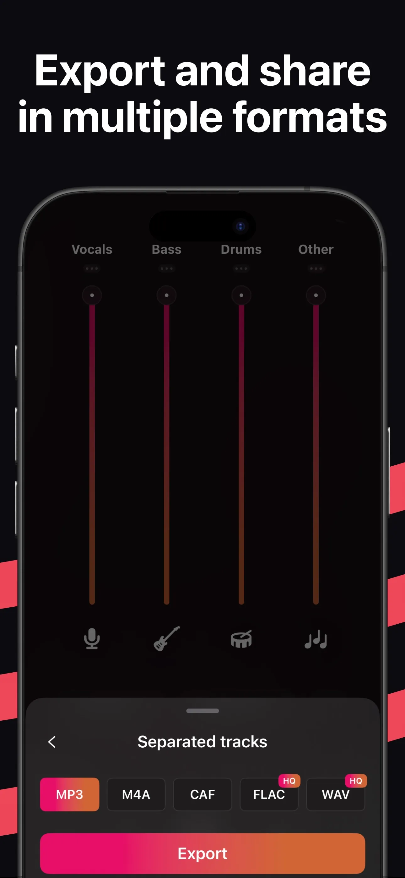 Stemz: remover vocal audio pro iphone screenshot 6