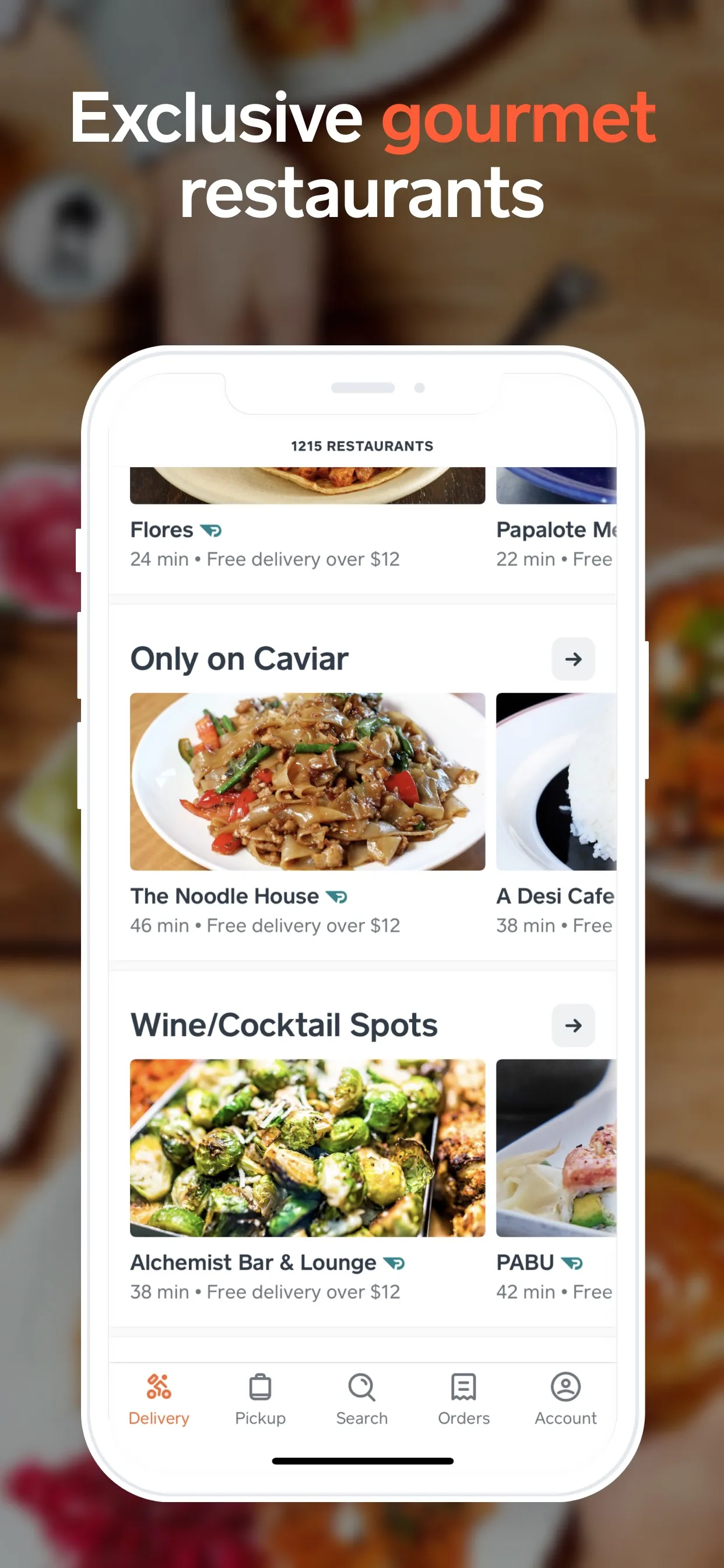 Caviar - Order Food Delivery iphone screenshot 4
