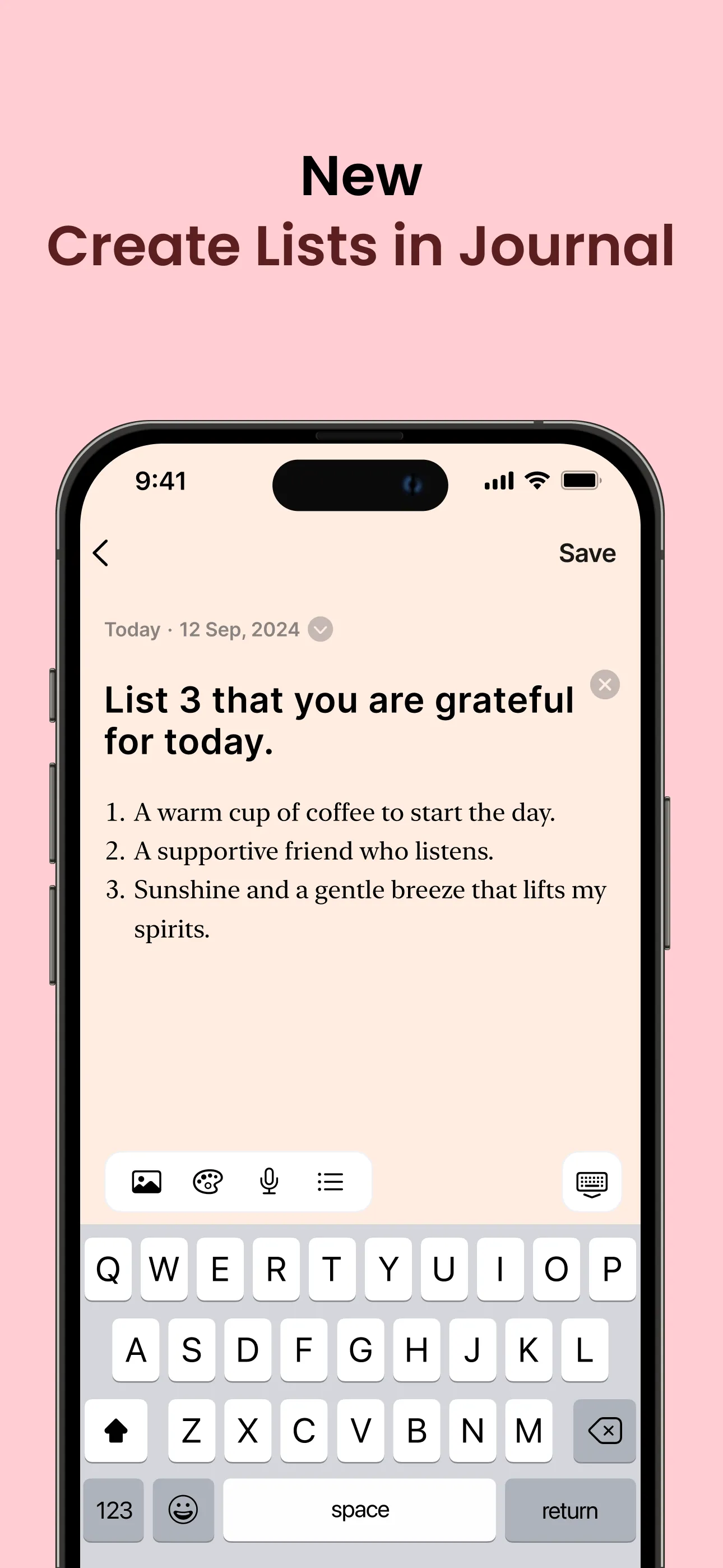 Gratitude: Self-Care Journal iphone screenshot 3