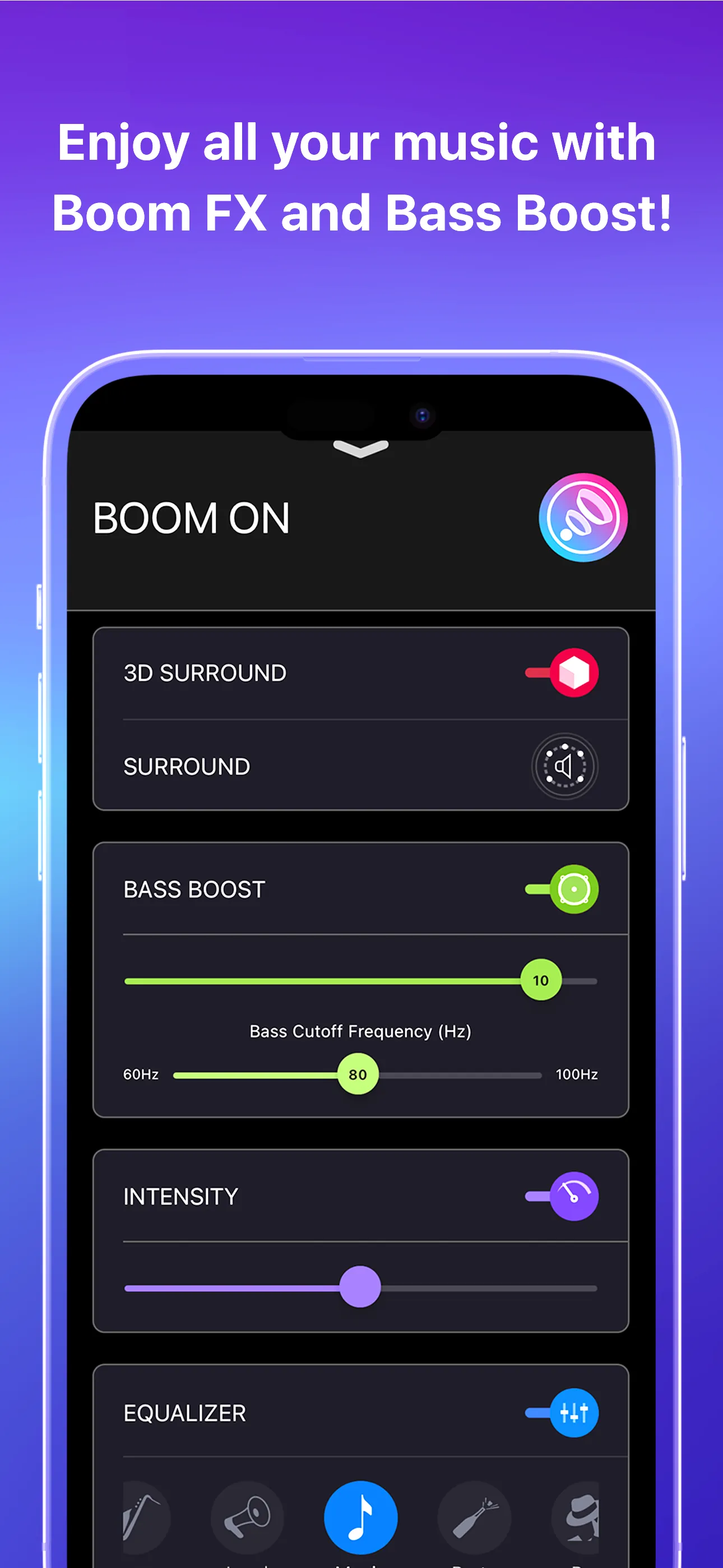 Boom: Bass Booster & Equalizer iphone screenshot 4