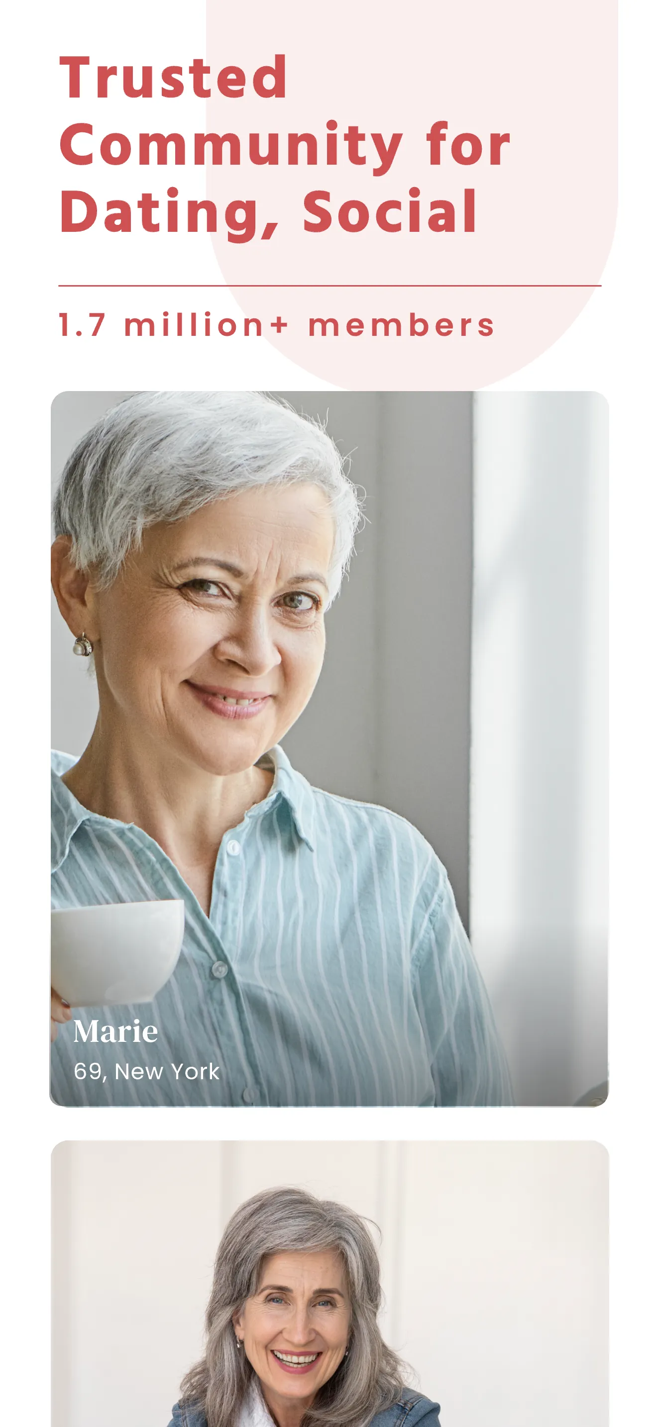 SeniorMatch® - Dating Over 50 iphone screenshot 2