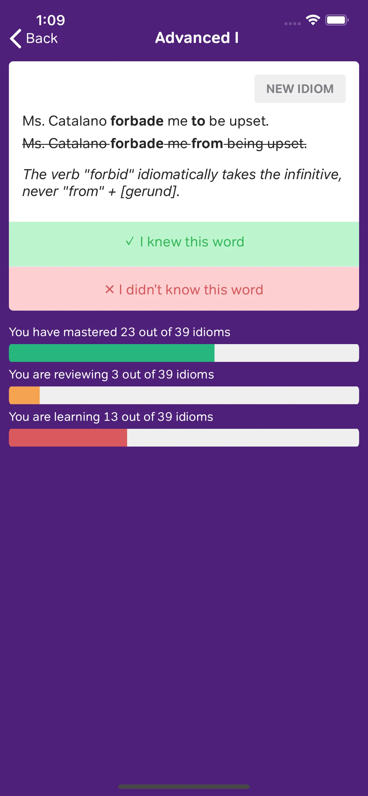GMAT Idiom Flashcards iphone screenshot 5