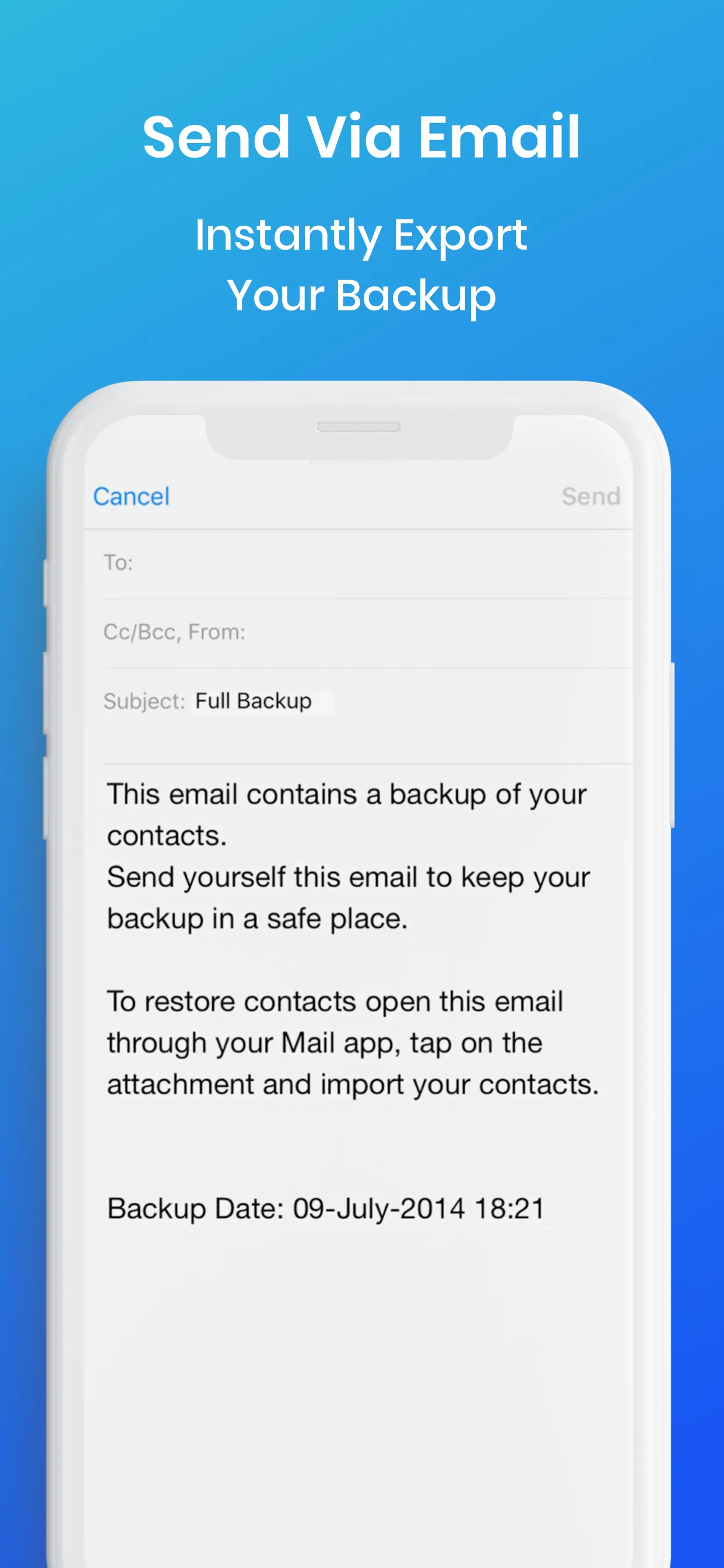 Easy Backup. iphone screenshot 5