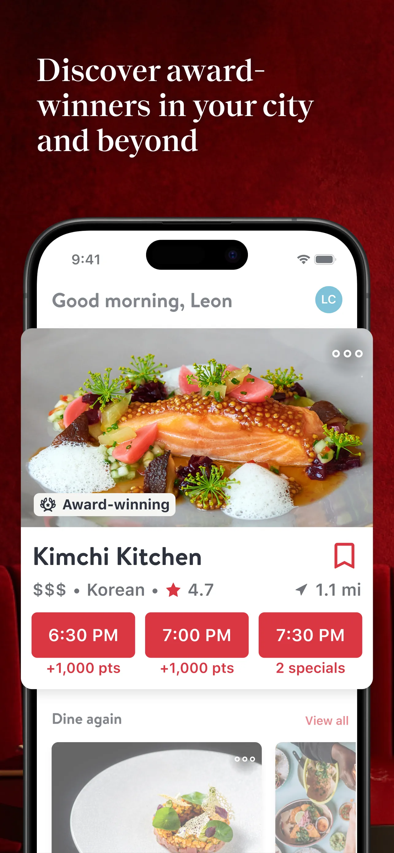 OpenTable iphone screenshot 2