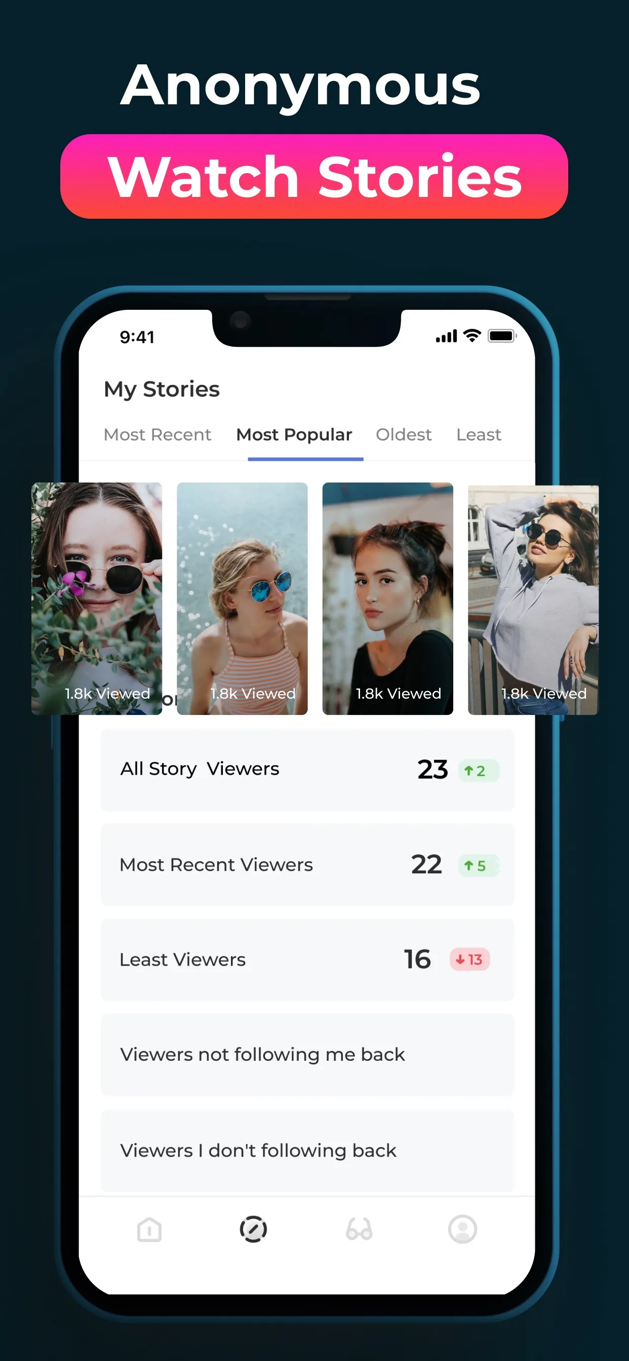 Followers Insights tracker iphone screenshot 4