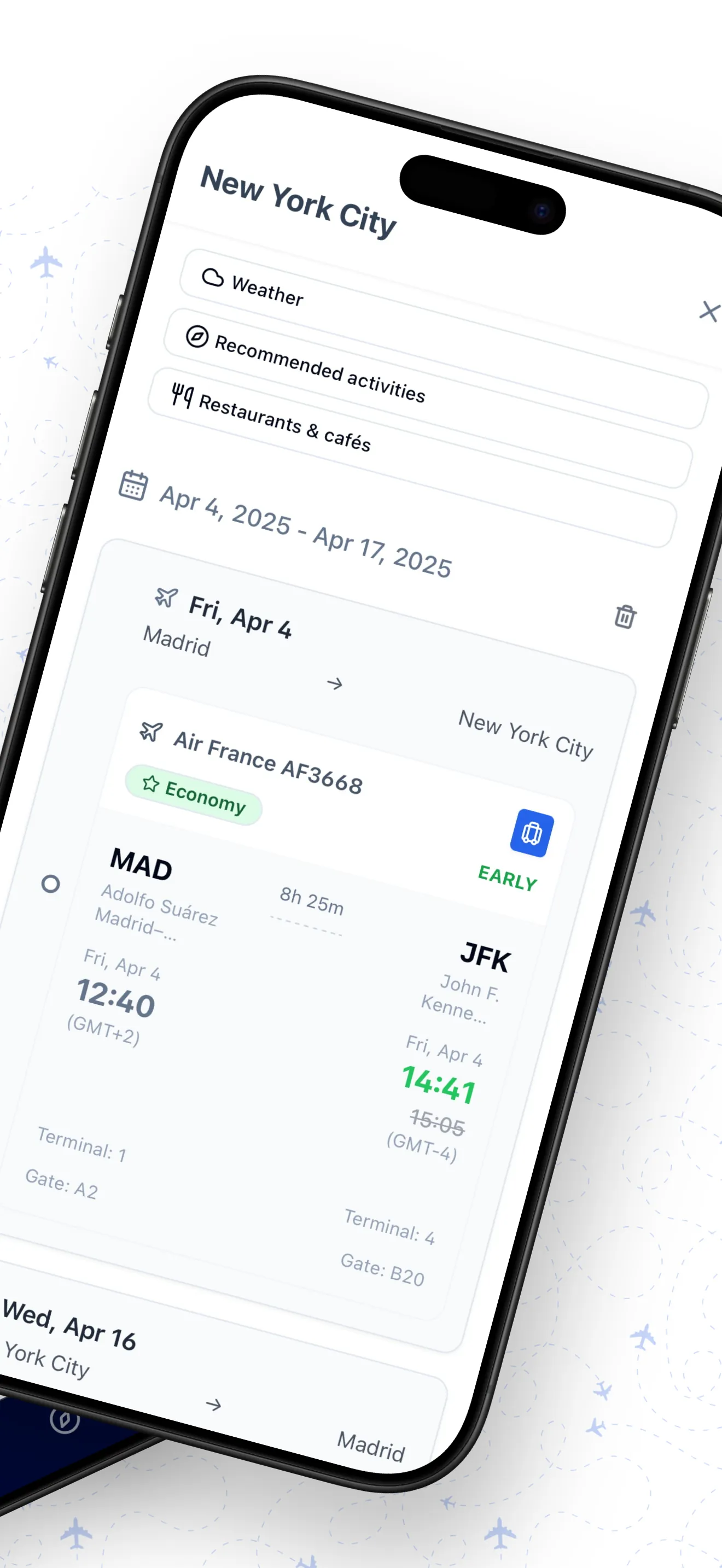 CheckMyTrip – Travel Itinerary iphone screenshot 2