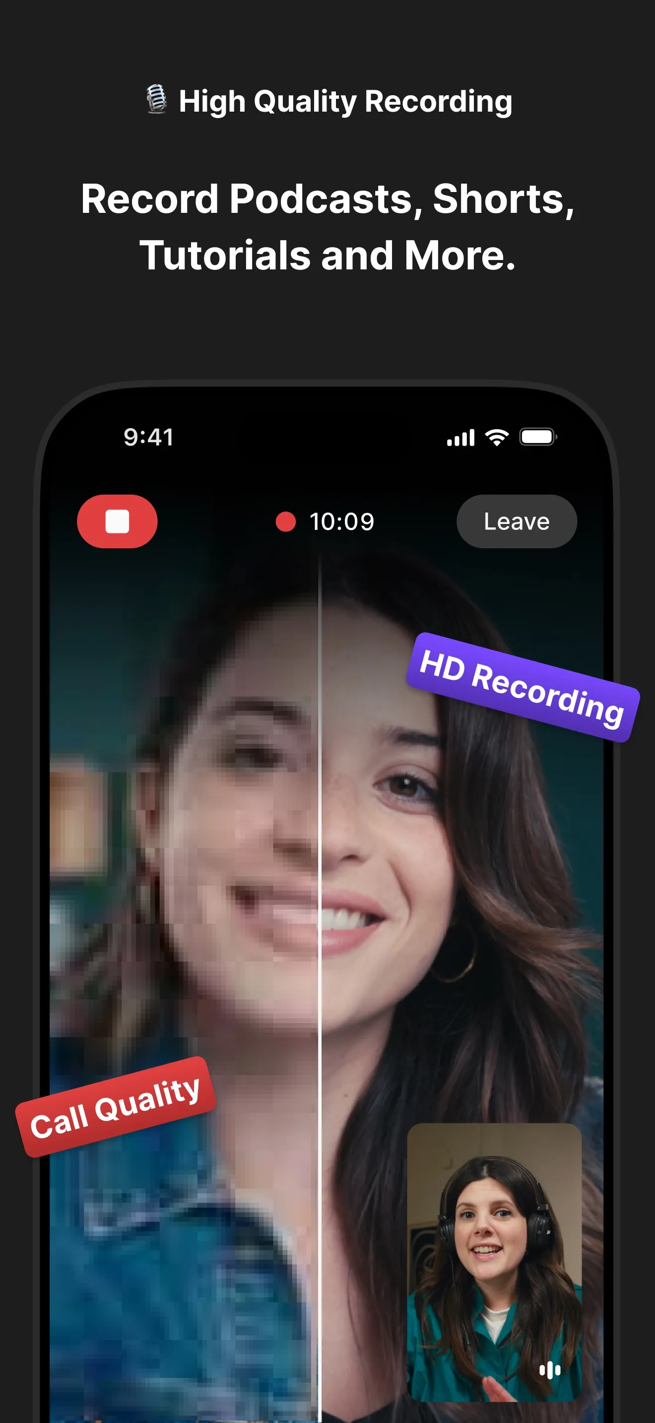 Riverside Podcast Video Studio iphone screenshot 2