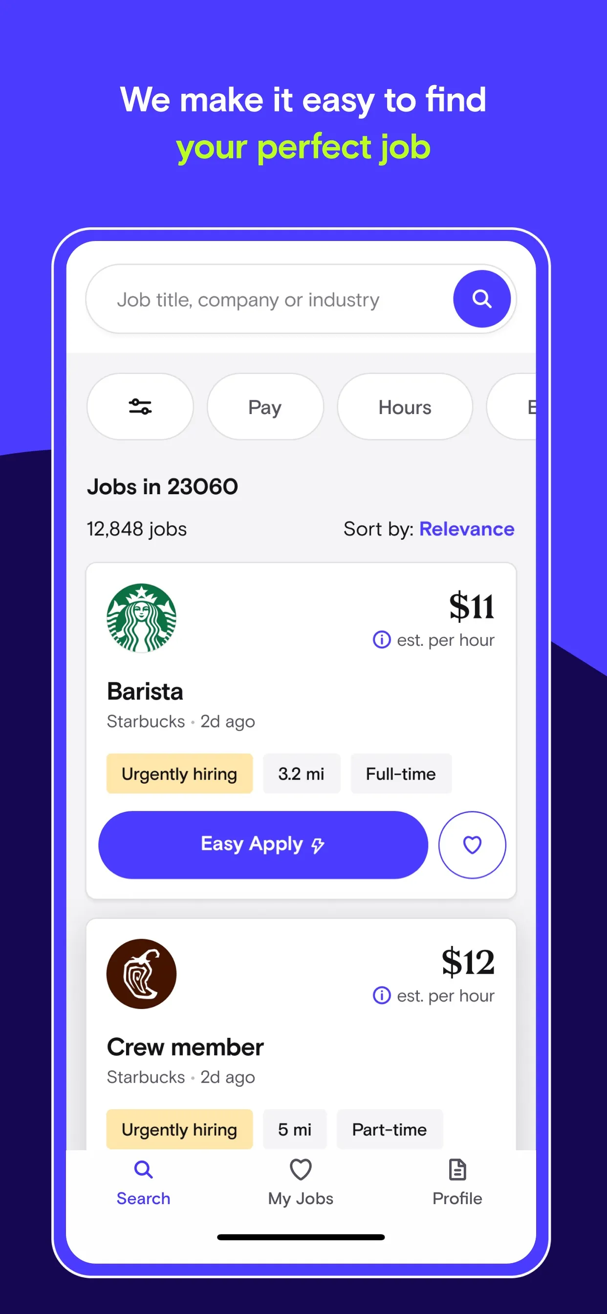 Snagajob - Jobs Hiring Now iphone screenshot 1