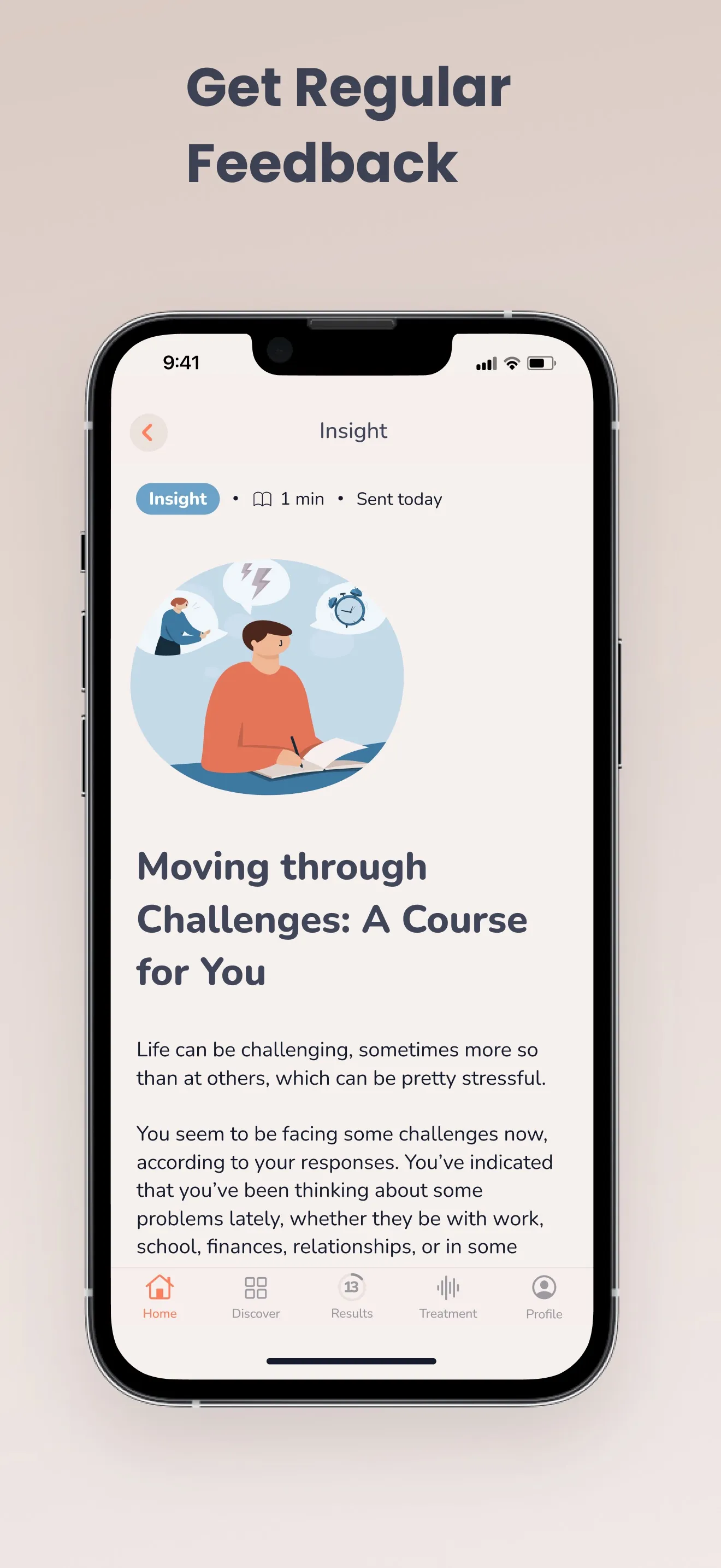 MindDoc: Mental Health Support iphone screenshot 4