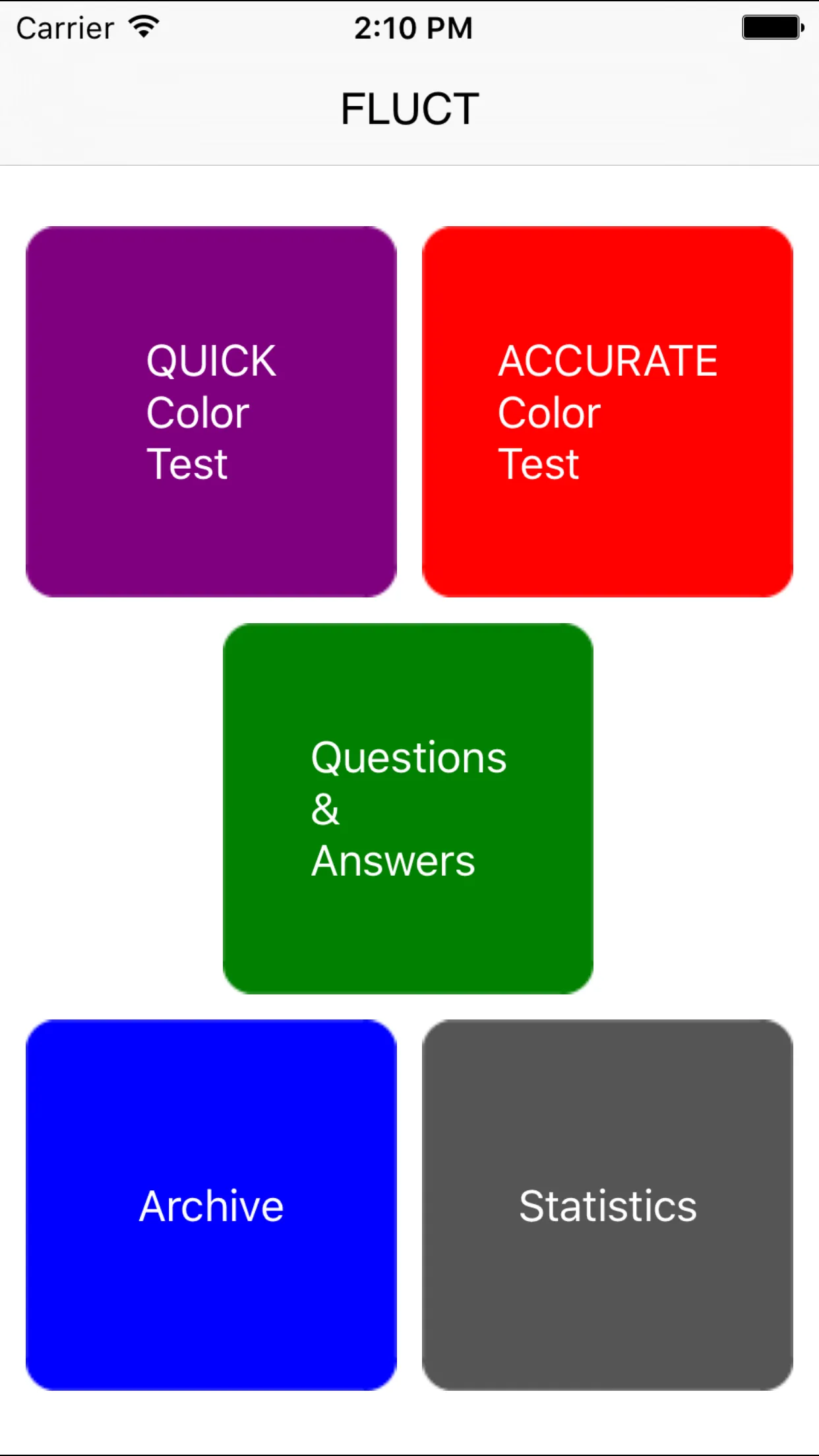 FLUCT - Full Color Personality Test iphone screenshot 1