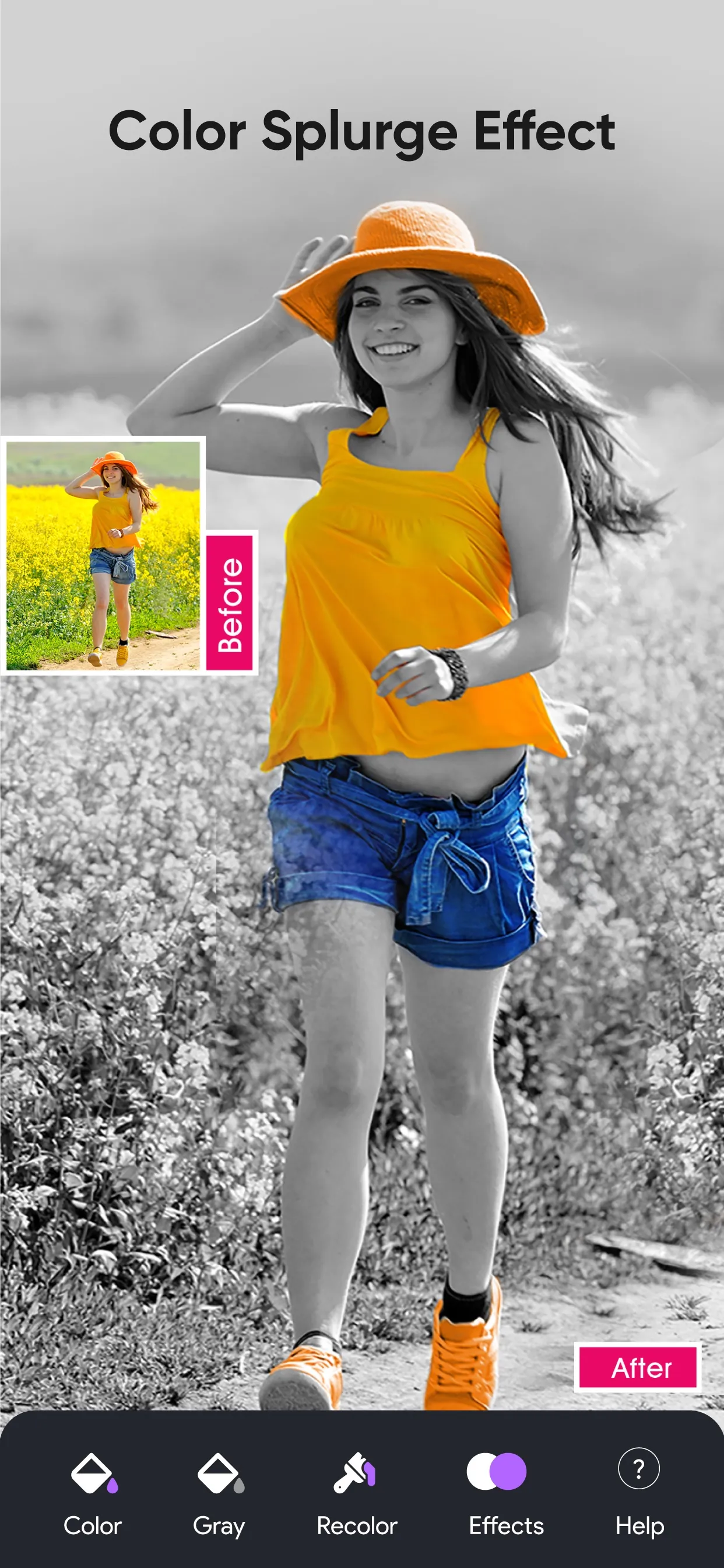 Change color of photos Auto iphone screenshot 1