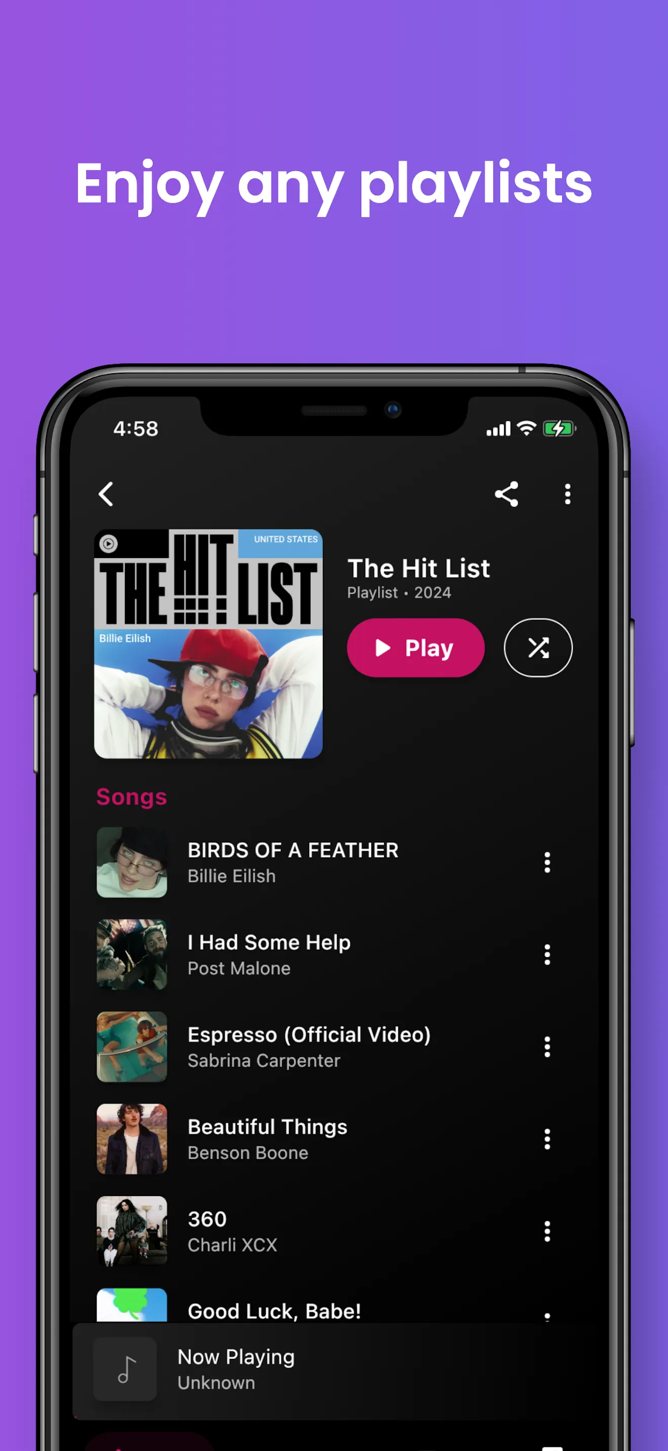 Youtify - Music & Playlists iphone screenshot 7