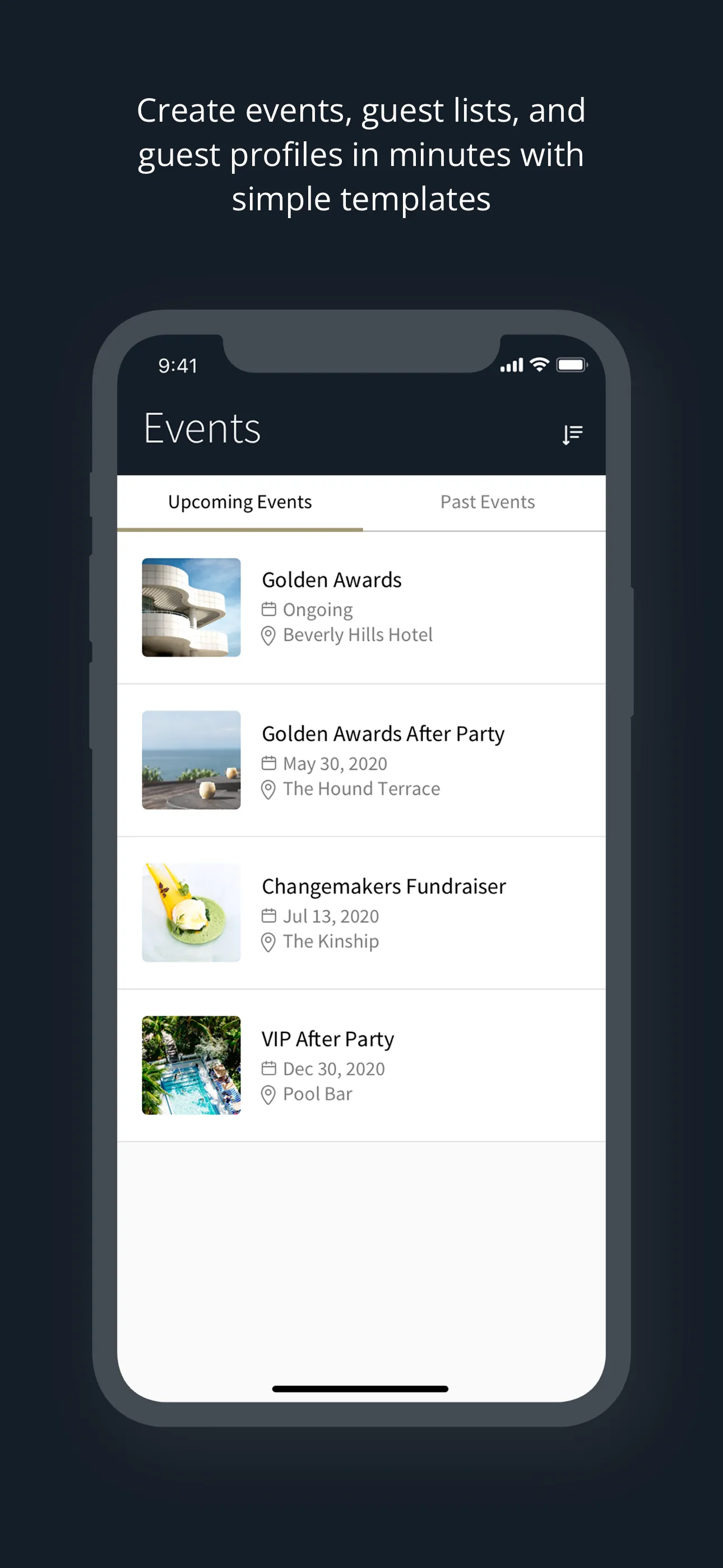 Guest List App | zkipster iphone screenshot 1