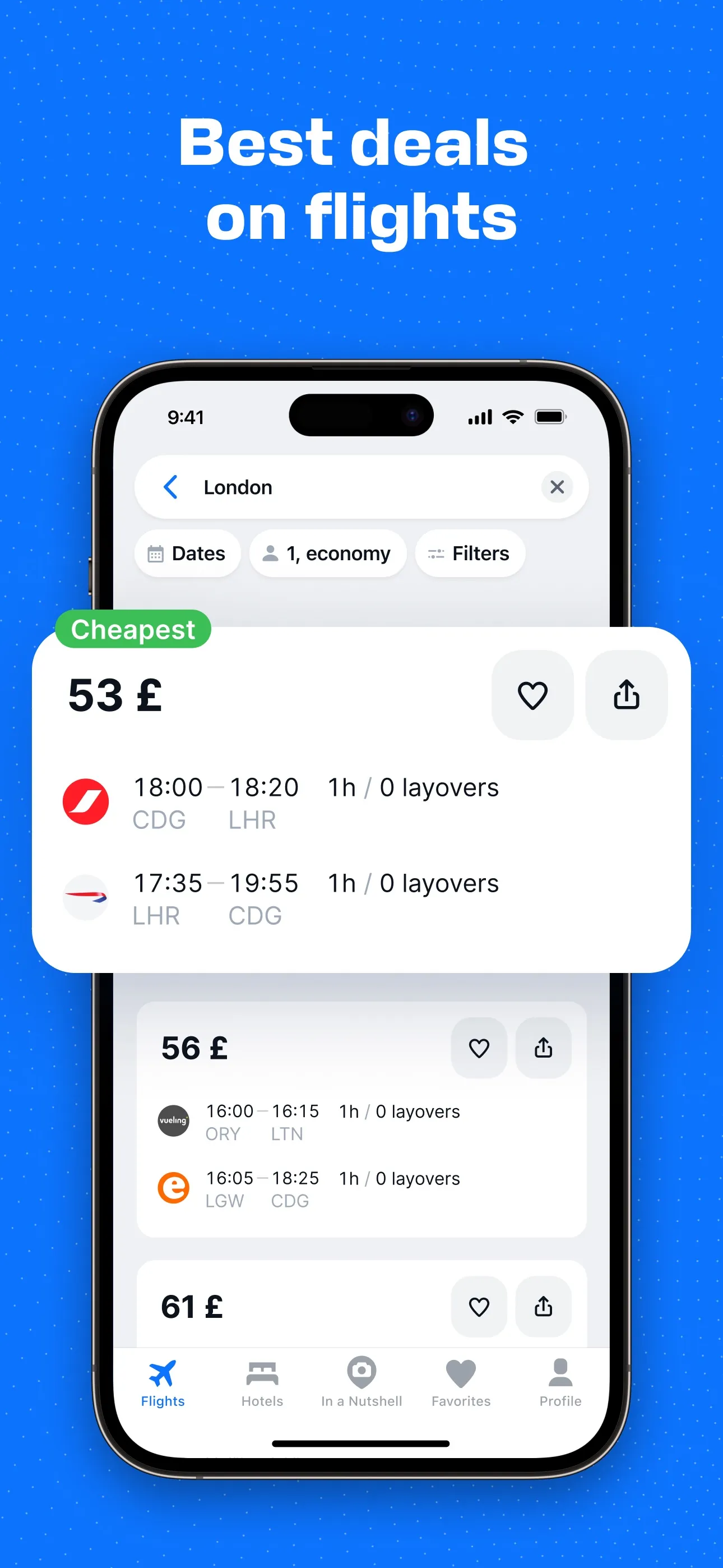 Aviasales — Book cheap flights iphone screenshot 1