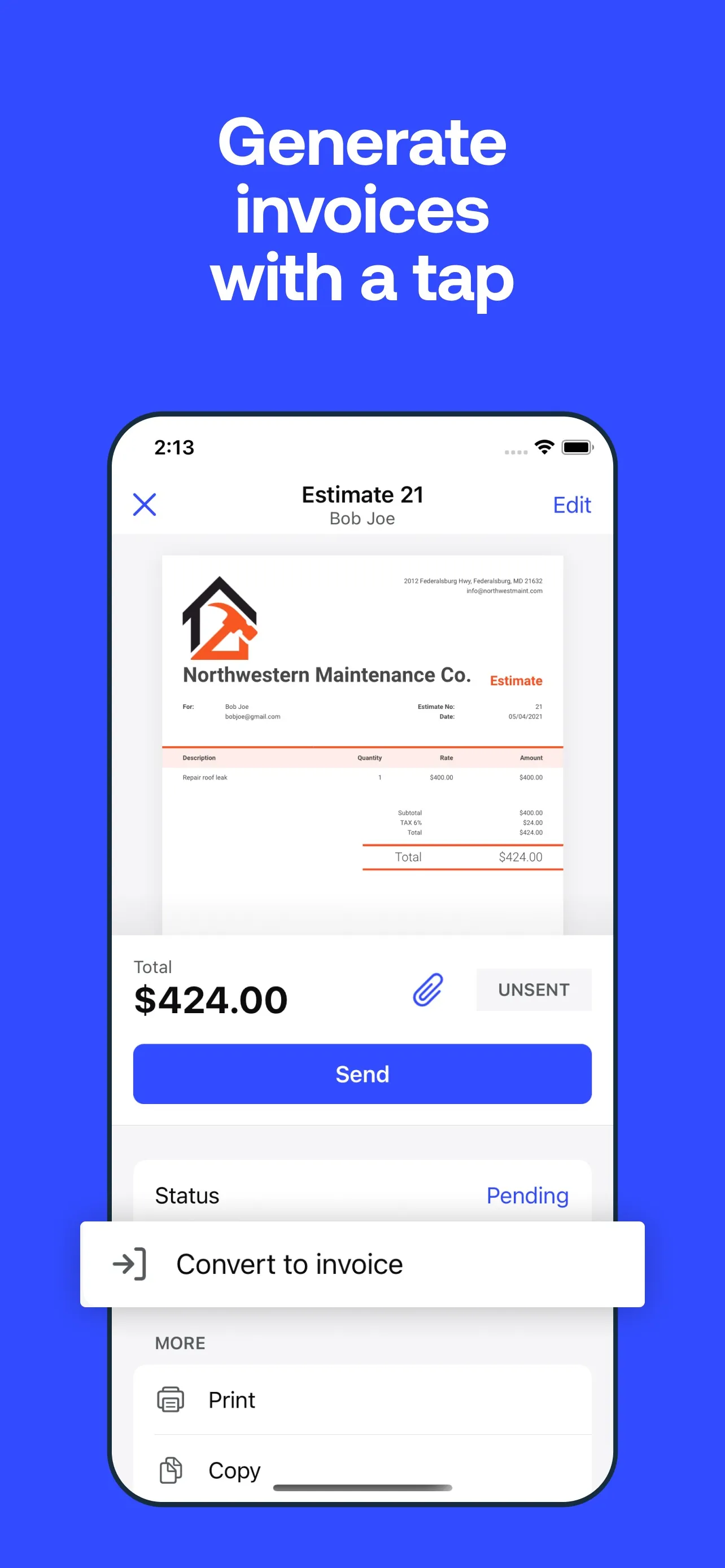 Invoice2go: Easy Invoice Maker iphone screenshot 5