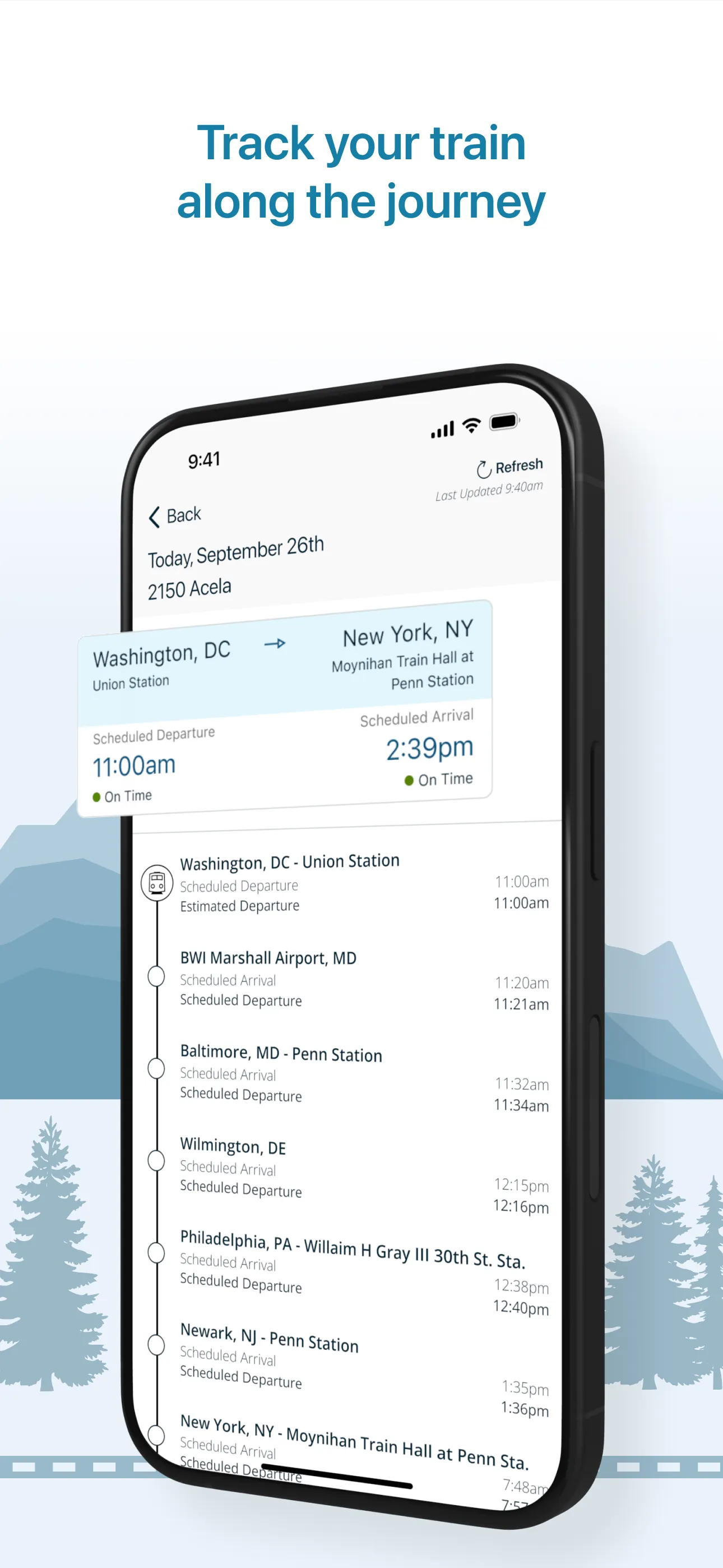 Amtrak iphone screenshot 7