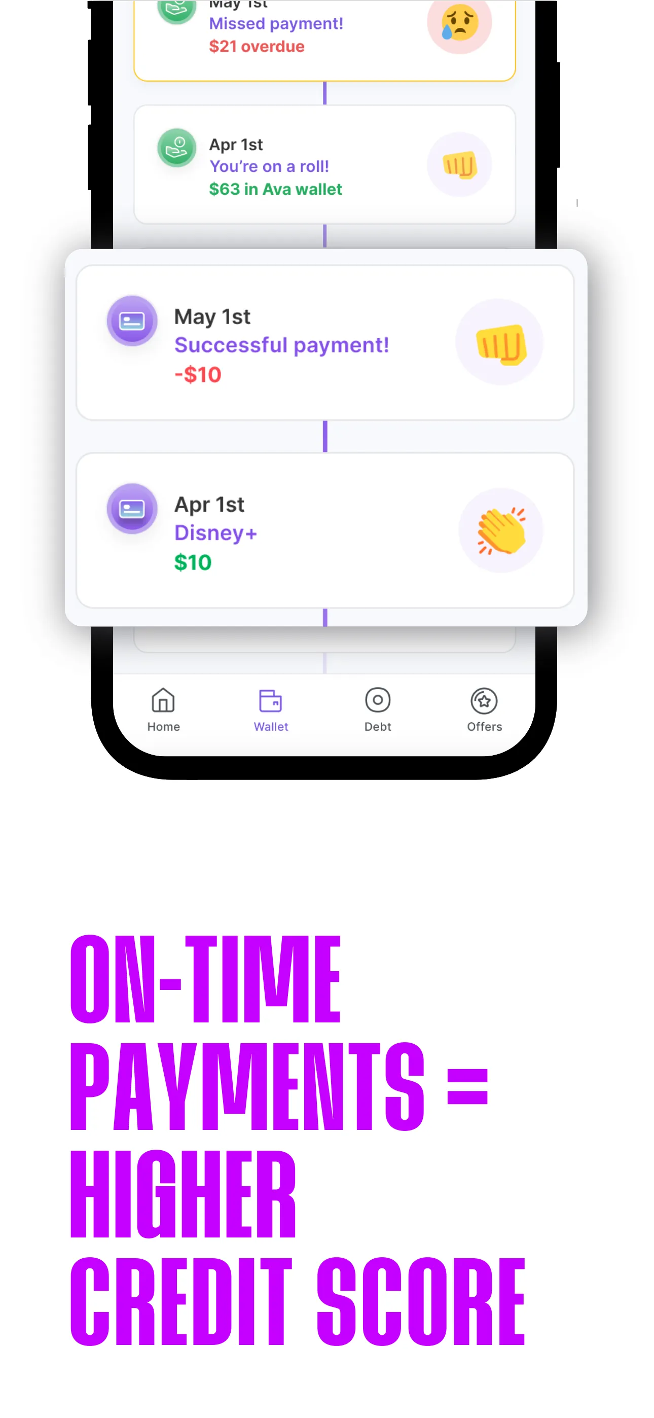 Ava: Build Credit History Fast iphone screenshot 4