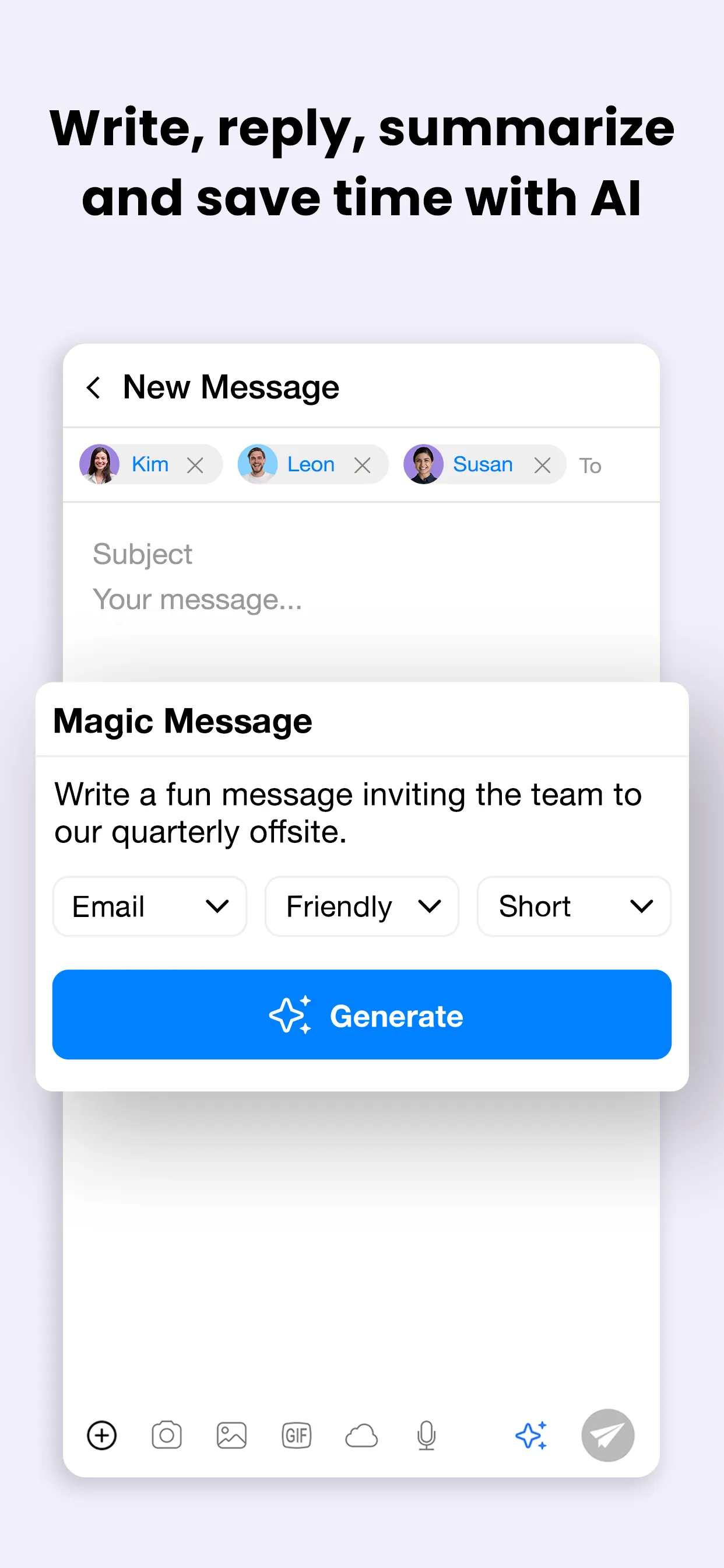 Spike: AI Email & Team Chat iphone screenshot 3