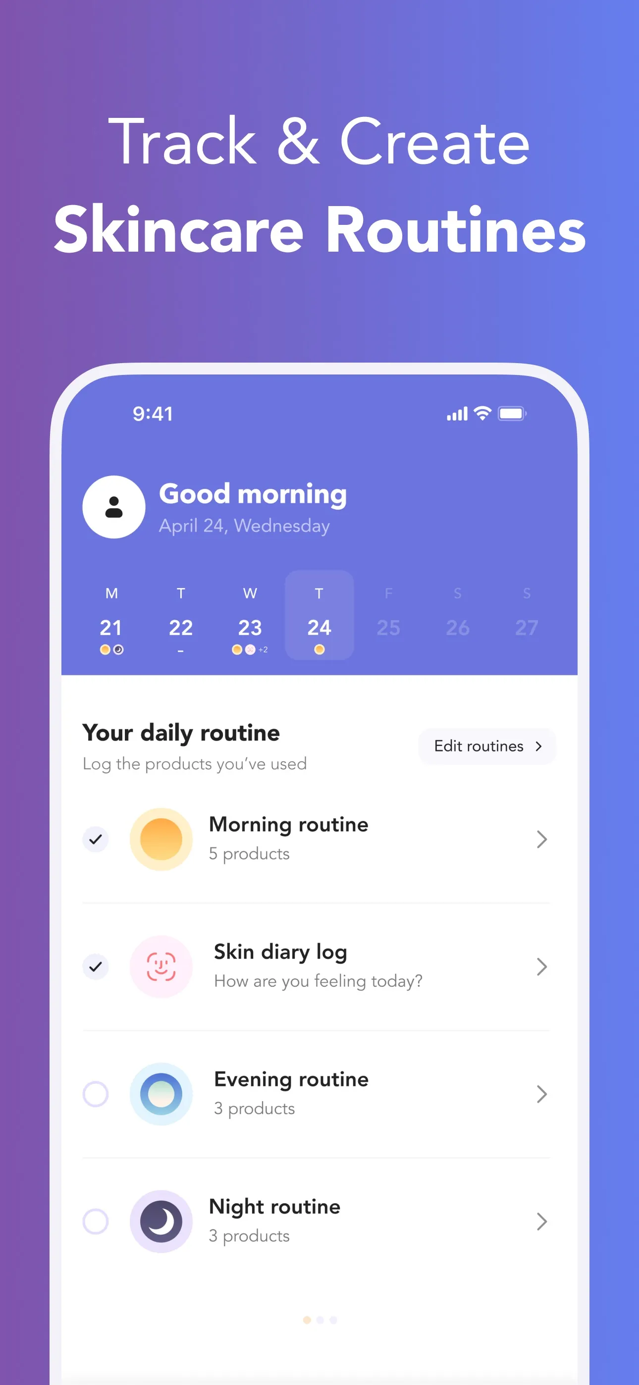 Charm: Skincare Routine 360° iphone screenshot 2