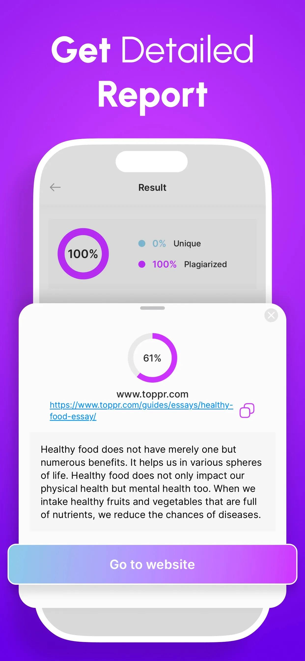Plagiarism Checker & AI Detect iphone screenshot 4
