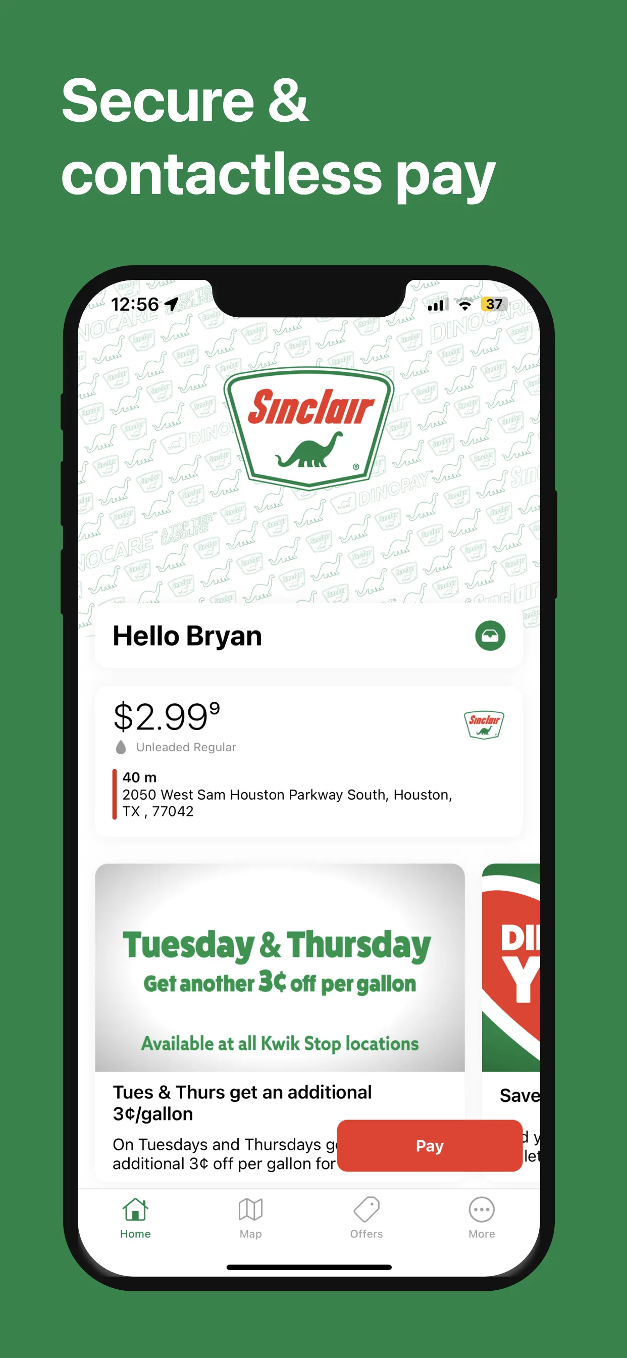 DINOPAY - Sinclair Oil iphone screenshot 3