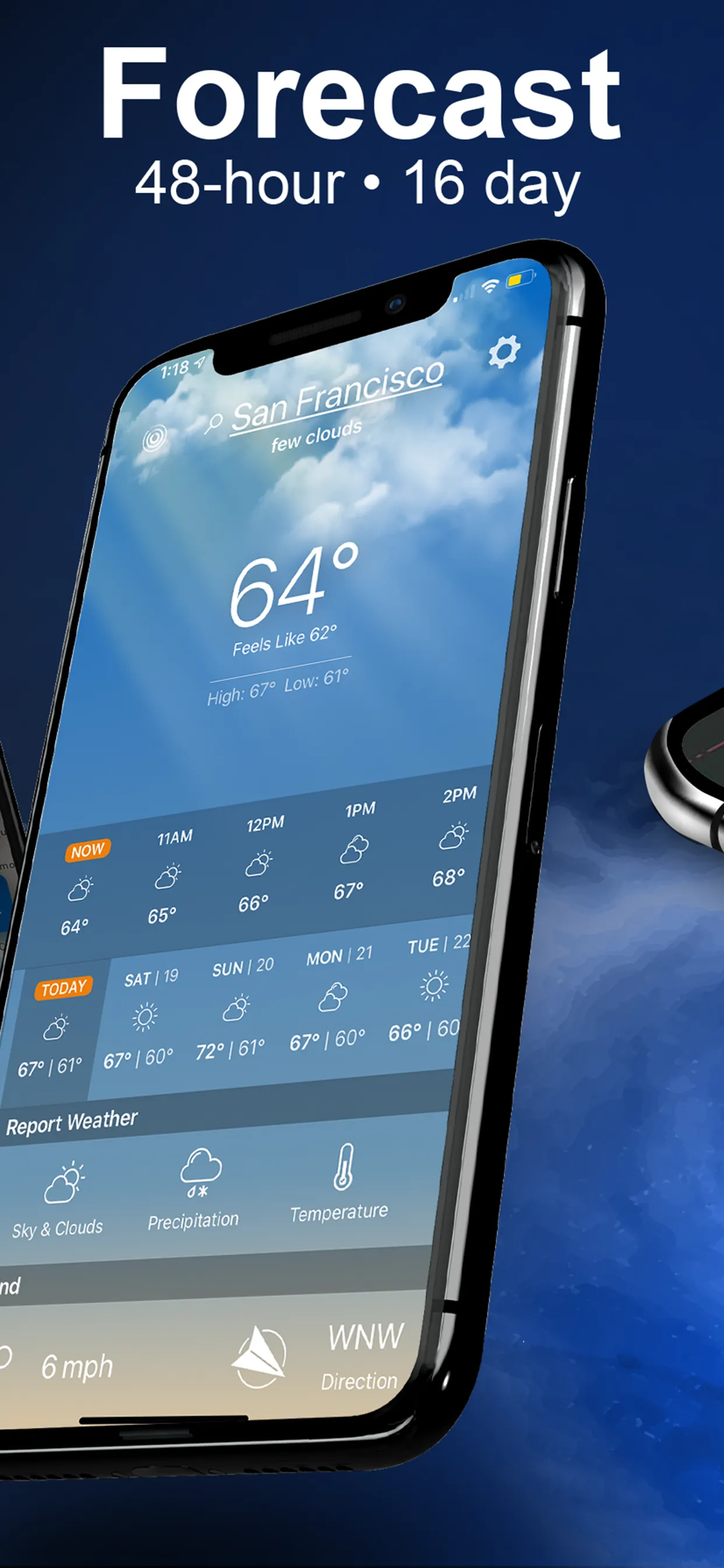 The Weather Forecast App iphone screenshot 3